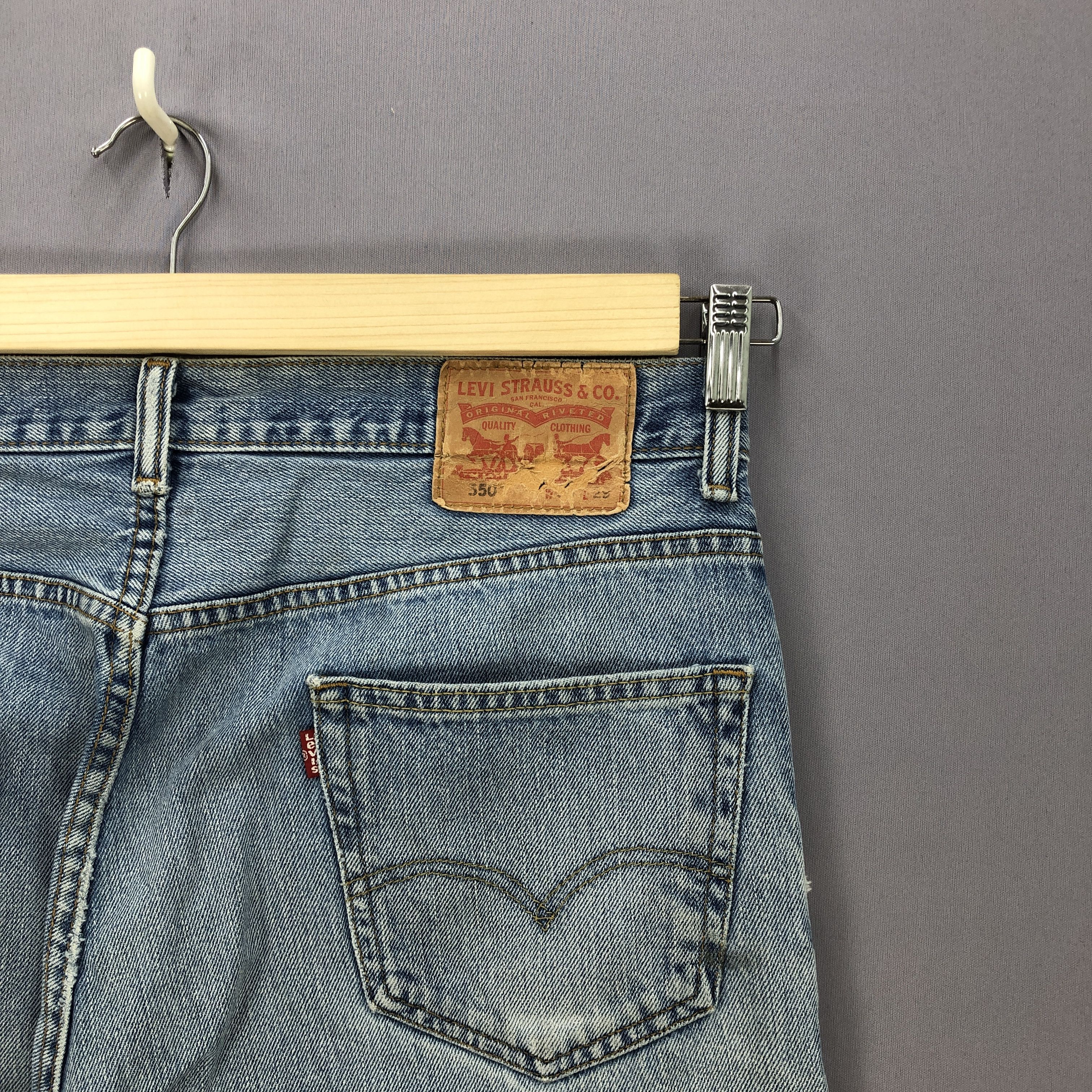 Levi's Vintage Levis Light Wash Baggy Jeans Levi's Sun Faded Denim Size US 36 / EU 52 - 5 Thumbnail