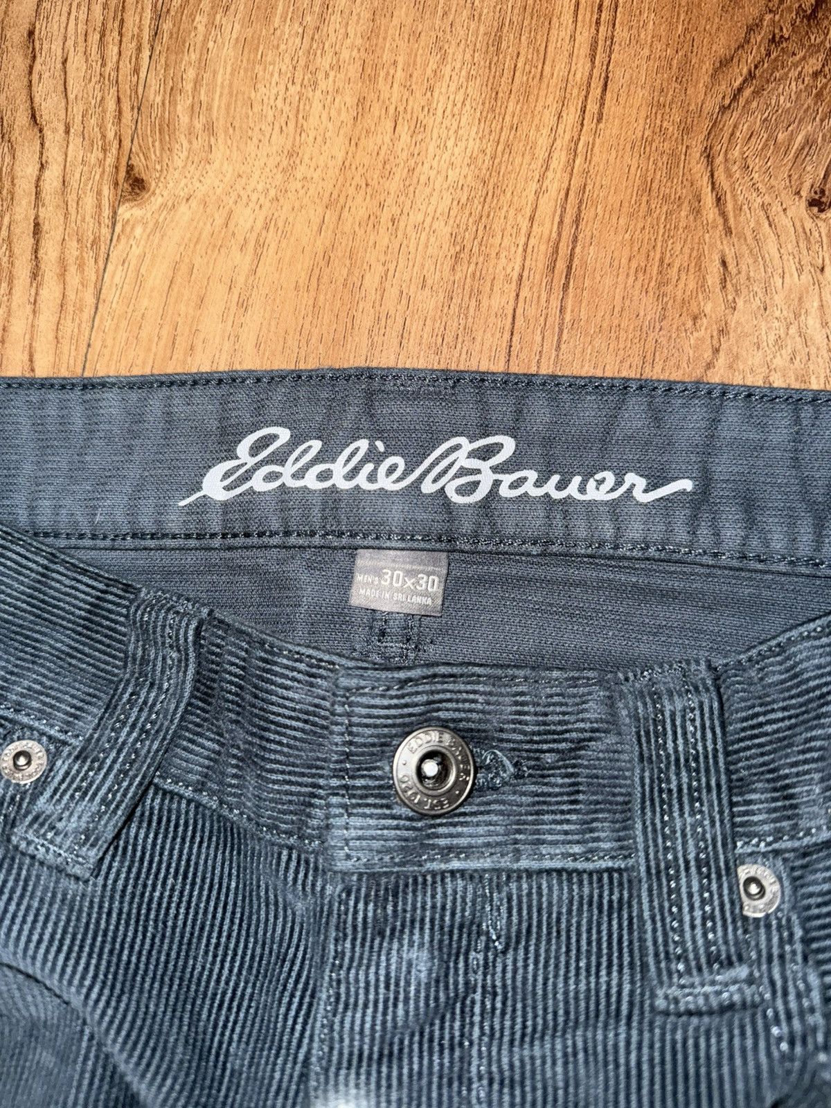 Eddie Bauer EDDIE BAUER green/blueish corduroy (30x30) Size US 30 / EU 46 - 2 Thumbnail