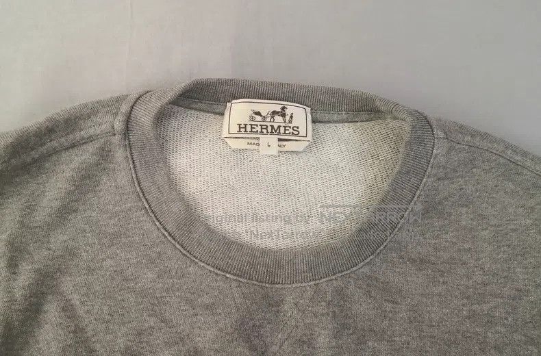 Hermes Hermes Sweatshirt Crewneck, Grey, Cotton, Sheepskin Patter Size US L / EU 52-54 / 3 - 4 Thumbnail