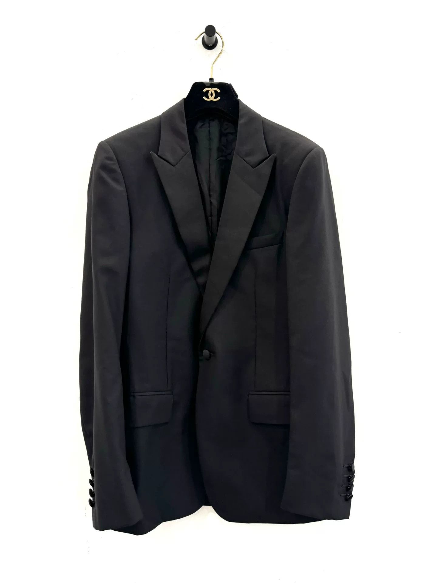 Dior Dior Men's Black Wool Suit Jacket Size US S / EU 44-46 / 1 - 1 Thumbnail