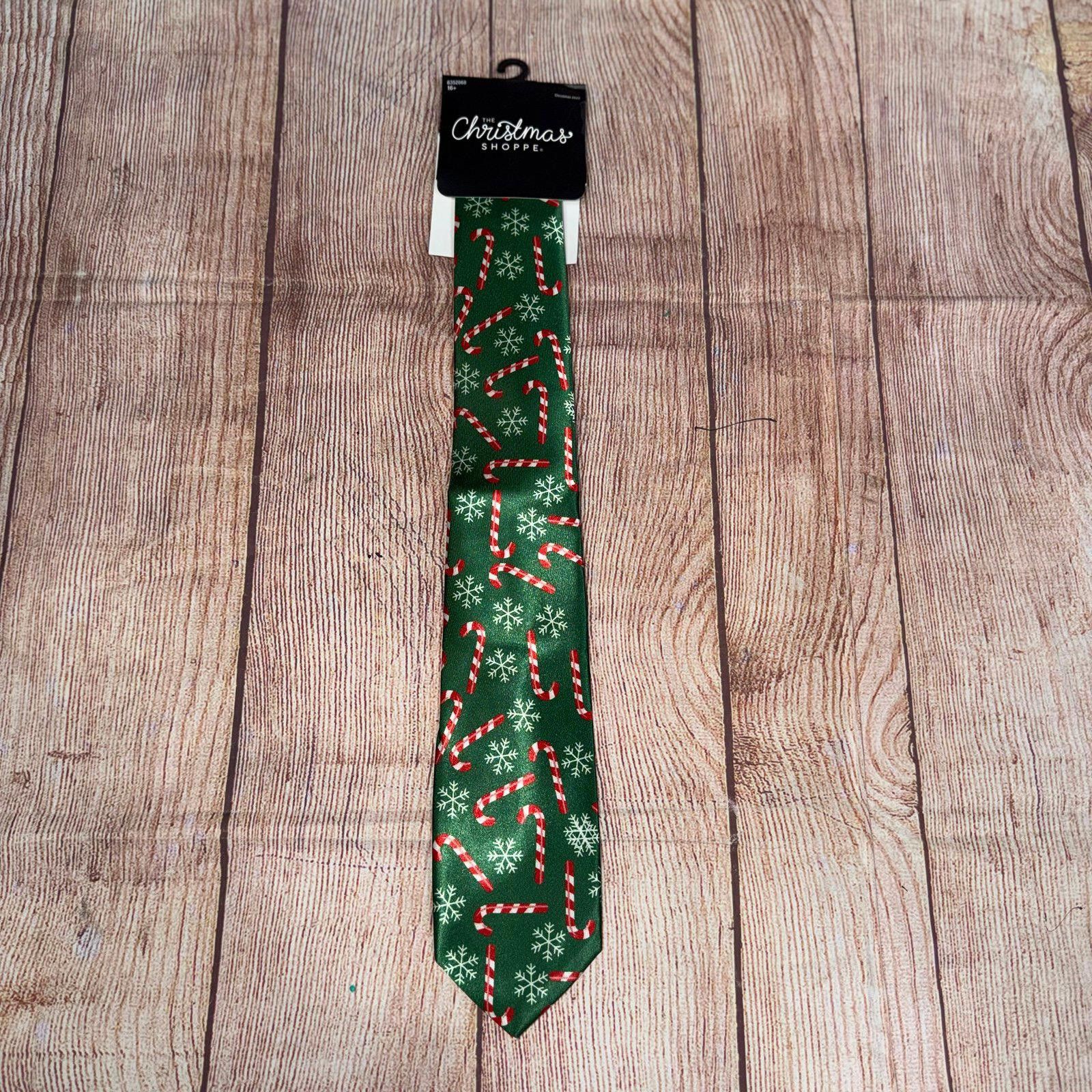 Other The Christmas Shoppe Candy Cane and Snowflake Tie NWT Size ONE SIZE - 1 Thumbnail