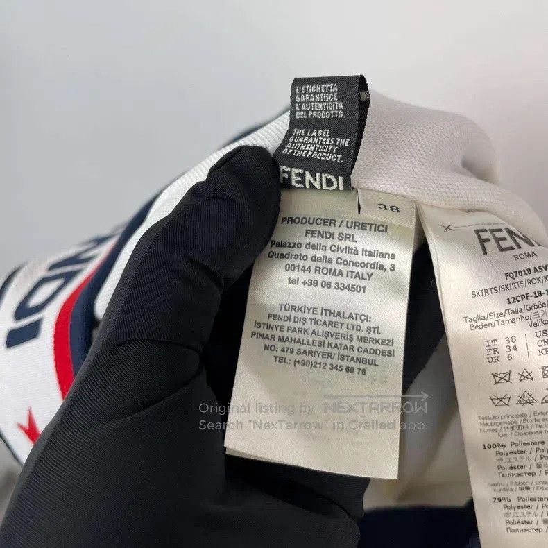 Fendi Fendi Monogram Logo Half Skirt Size 25" / US 0 / IT 36 - 8 Thumbnail