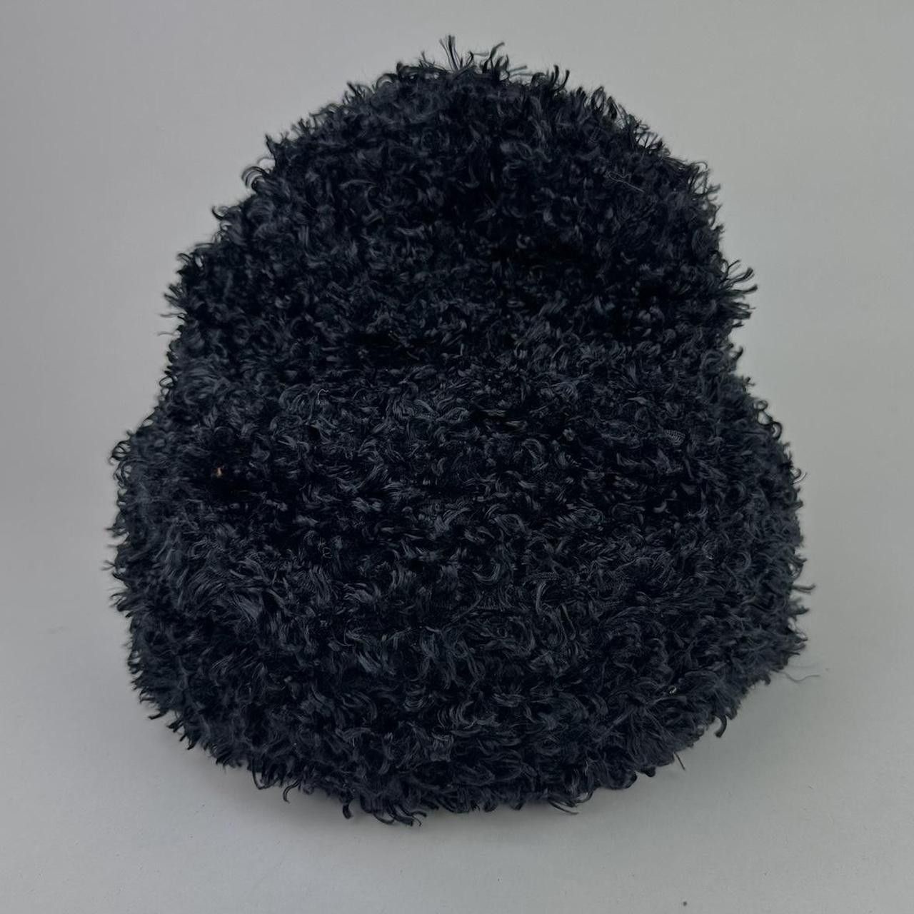 Vintage Vintage Black Funky Knit Winter Beanie Size ONE SIZE - 1 Thumbnail