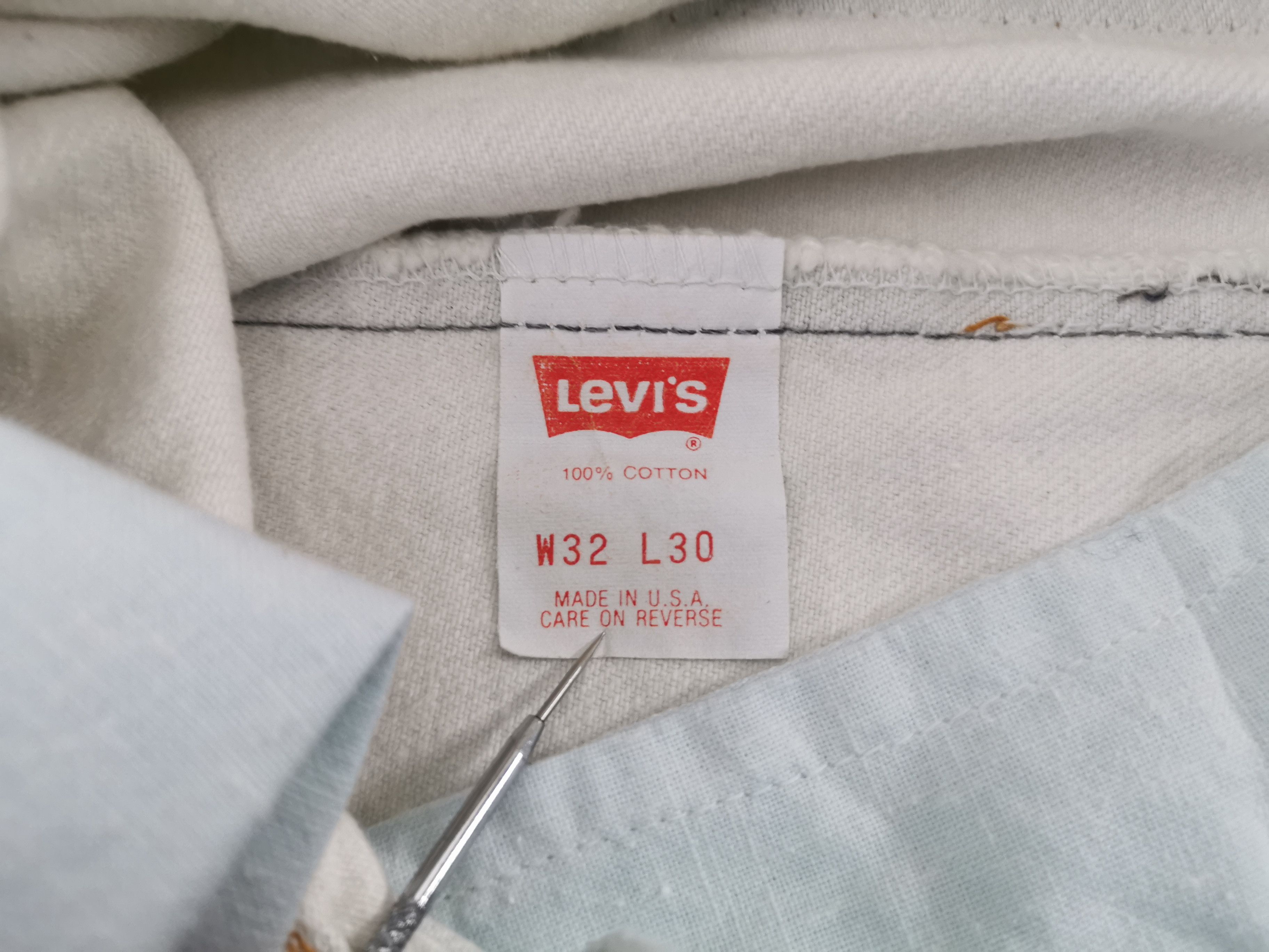 Levi's Vintage 80's Levis Lot 505 X The Clash Denim Made In USA Size US 31 - 9 Thumbnail
