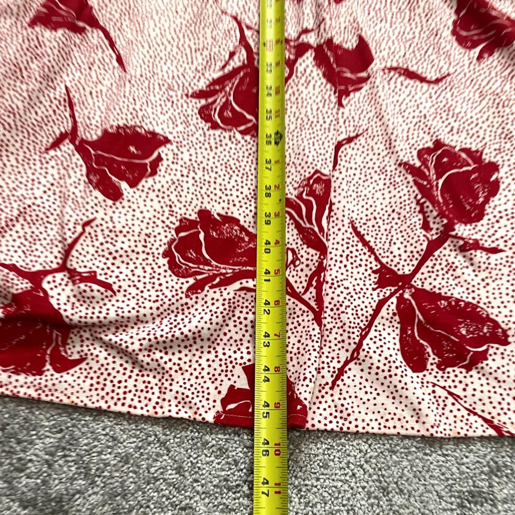 Vintage JP Collections Dress Womens L Pink Floral Fit and Flare Short Sleeve Size 36" / US 14 / IT 50 - 6 Thumbnail