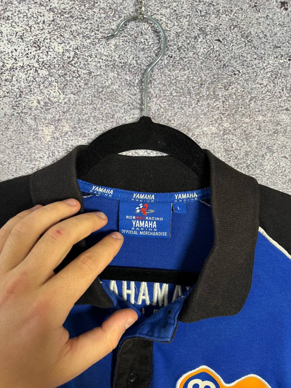 Vintage × Yamaha Vintage Yamaha Rob Mac Racing Superbike Moto Polo Shirt Size US L / EU 52-54 / 3 - 13 Thumbnail