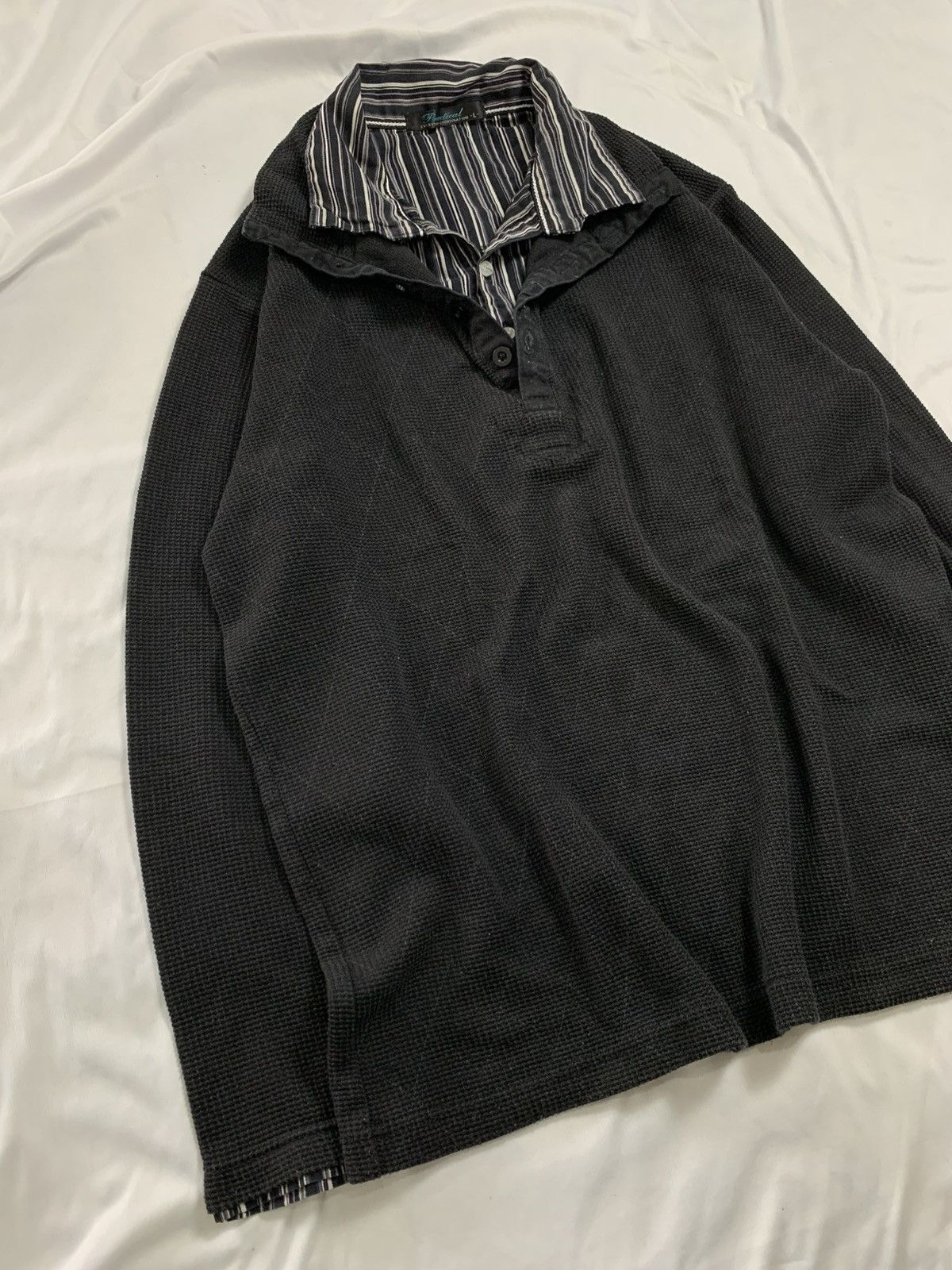 KMRii Japanese practical double layer Long Sleeve y2k gothic Size US M / EU 48-50 / 2 - 3 Thumbnail