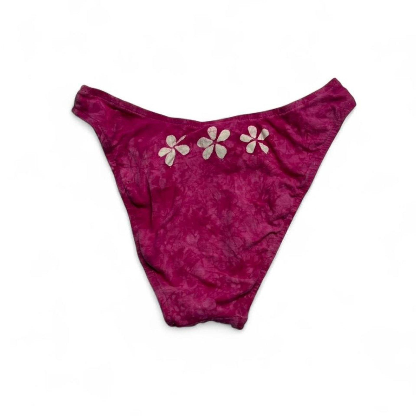 Other Pink Flowers Early 2000s Bikini Bottoms size M Sunset Beach Size ONE SIZE - 1 Thumbnail