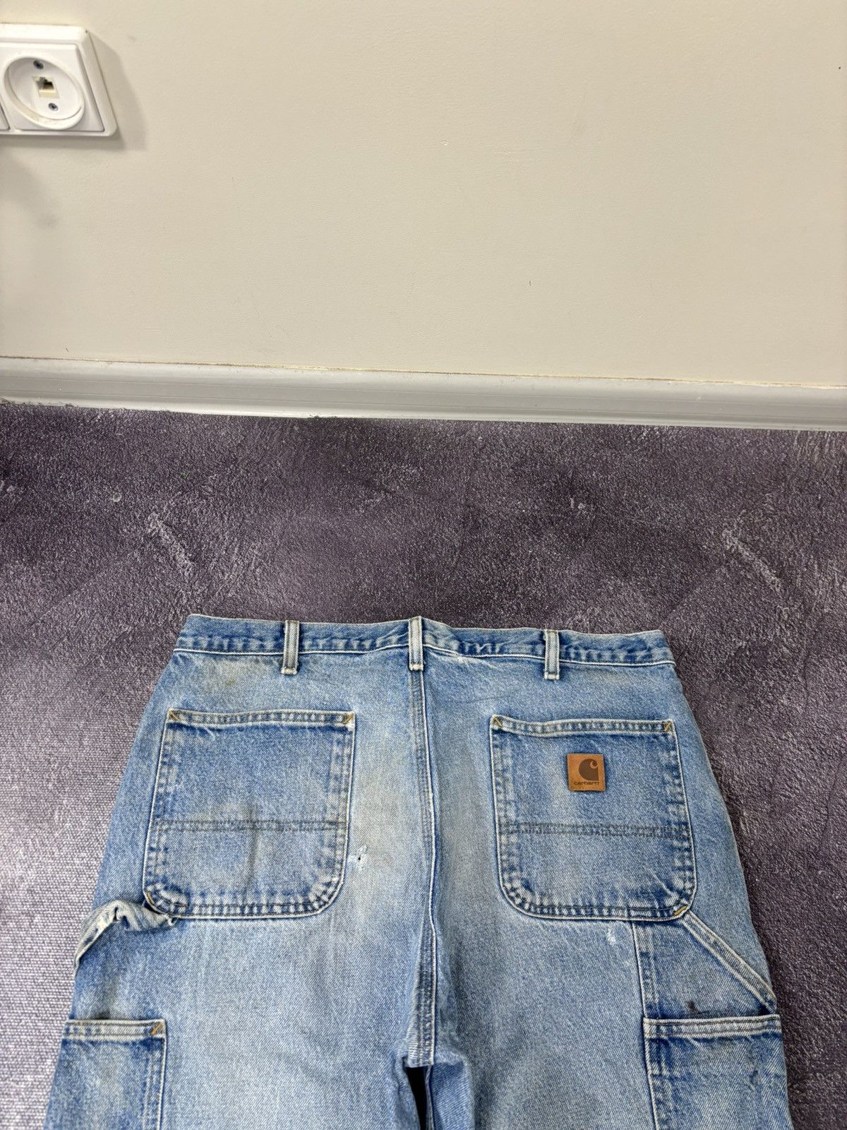 Carhartt Vintage Carhartt USA Faded Blue Denim Hype Work Baggy Jeans Size US 36 / EU 52 - 7 Thumbnail