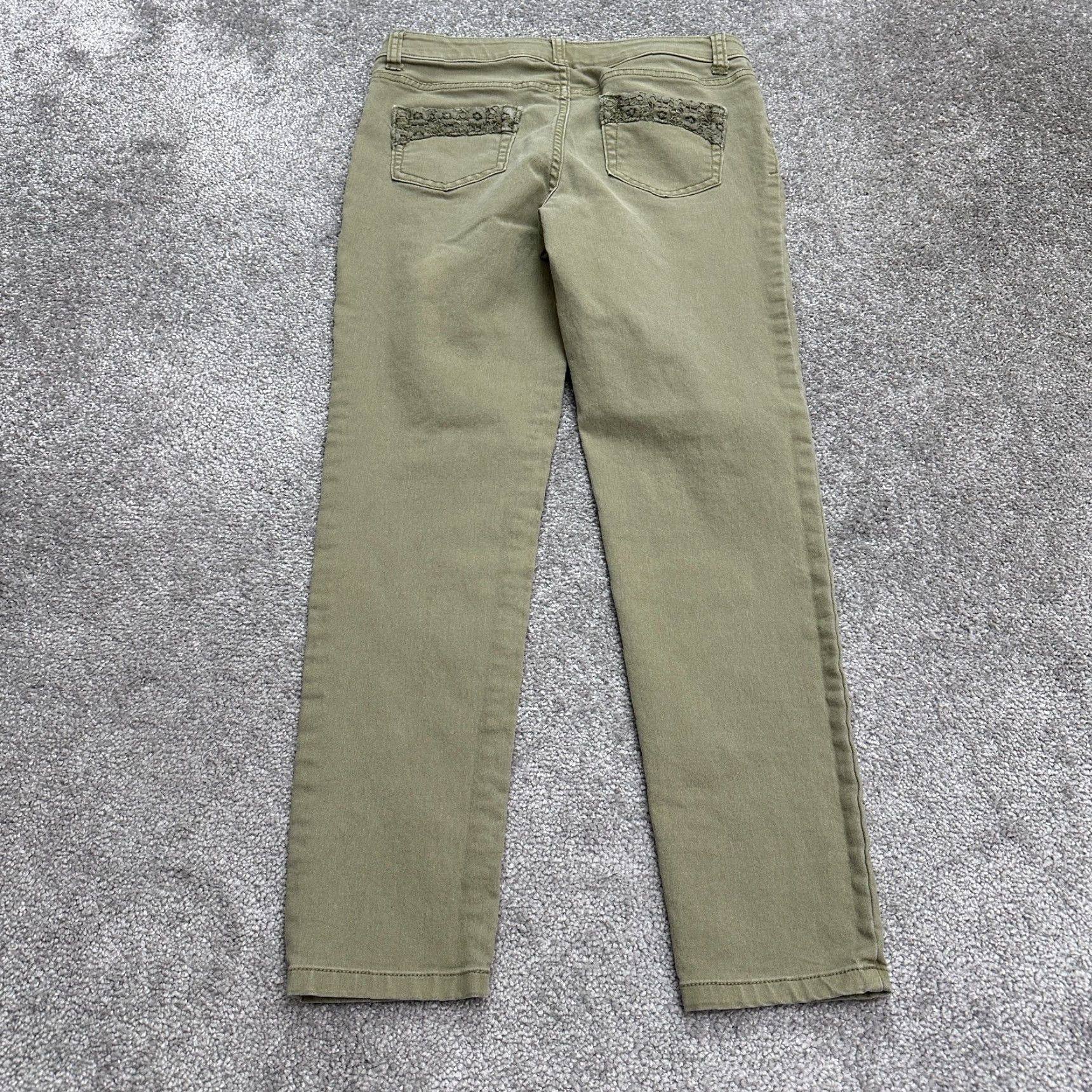 Vintage Cat & Jack Jeans Skinny 30x25.5 Juniors 14 Brown Mid Rise Denim Pocket 5-Pocket Stretch Regular Women Girls Mens Size 36" / US 14 / IT 50 - 2 Thumbnail