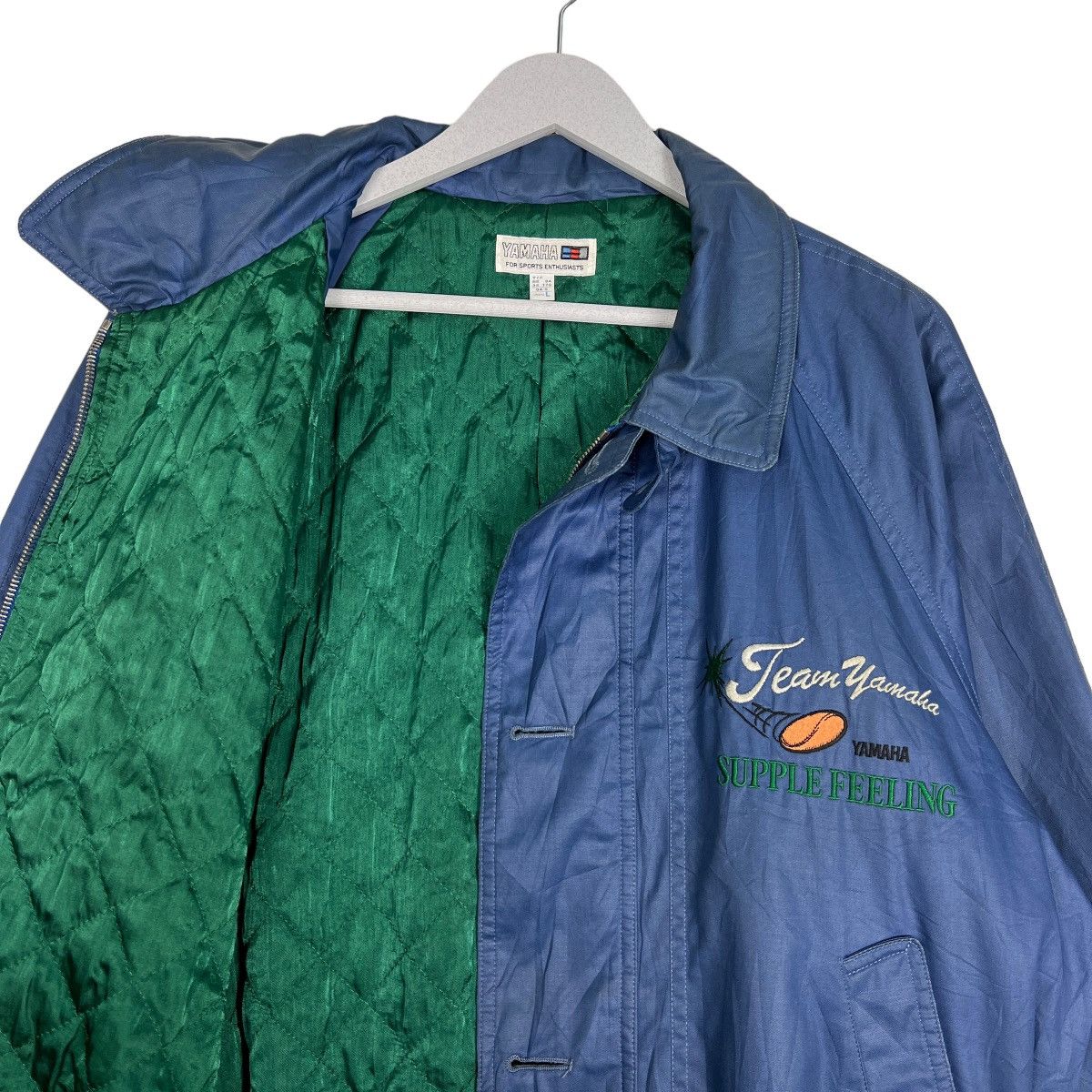 Japanese Brand 🔥 VINTAGE YAMAHA TEAM BOMBER JACKET Size US L / EU 52-54 / 3 - 10 Thumbnail