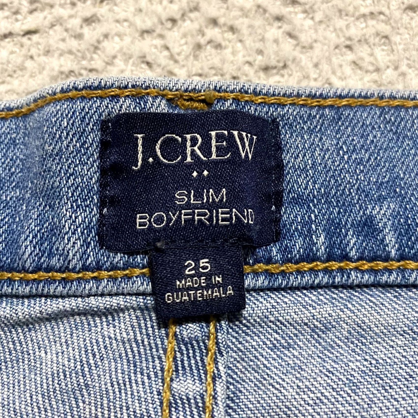 J.Crew J.CREW Jeans Womens 25 Blue Medium Wash Slim Boyfriend High Rise Denim 5-Pocket Regular Color Blue Jeans Size 42" / US 20 - 3 Thumbnail