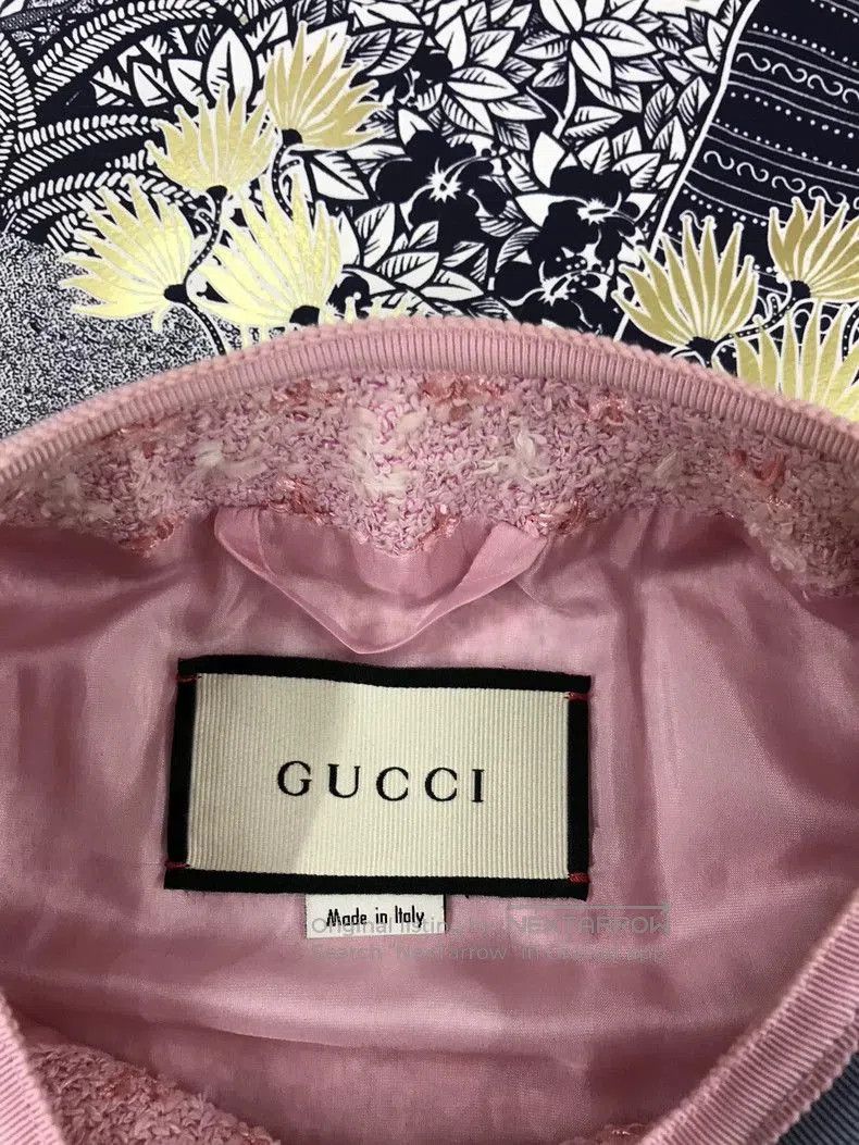 Gucci Gucci Pink Knit Coat with Gold Buttons. Size US M / EU 48-50 / 2 - 4 Thumbnail