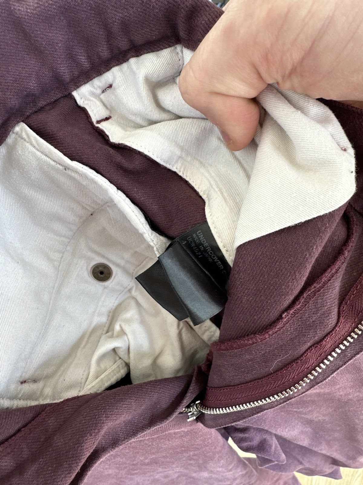 Undercover Wine colored Juna Takahashi x Undercover Size US 31 - 4 Thumbnail