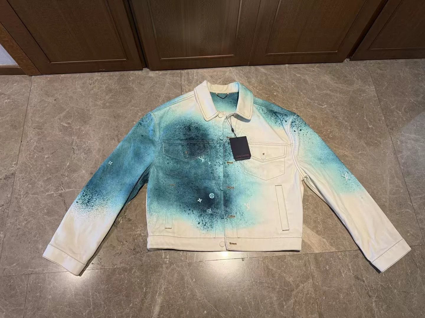 Louis Vuitton Louis Vuitton Denim Tie-Dye Multi Jacket 48 Women Size XL / US 12-14 / IT 48-50 - 1 Thumbnail