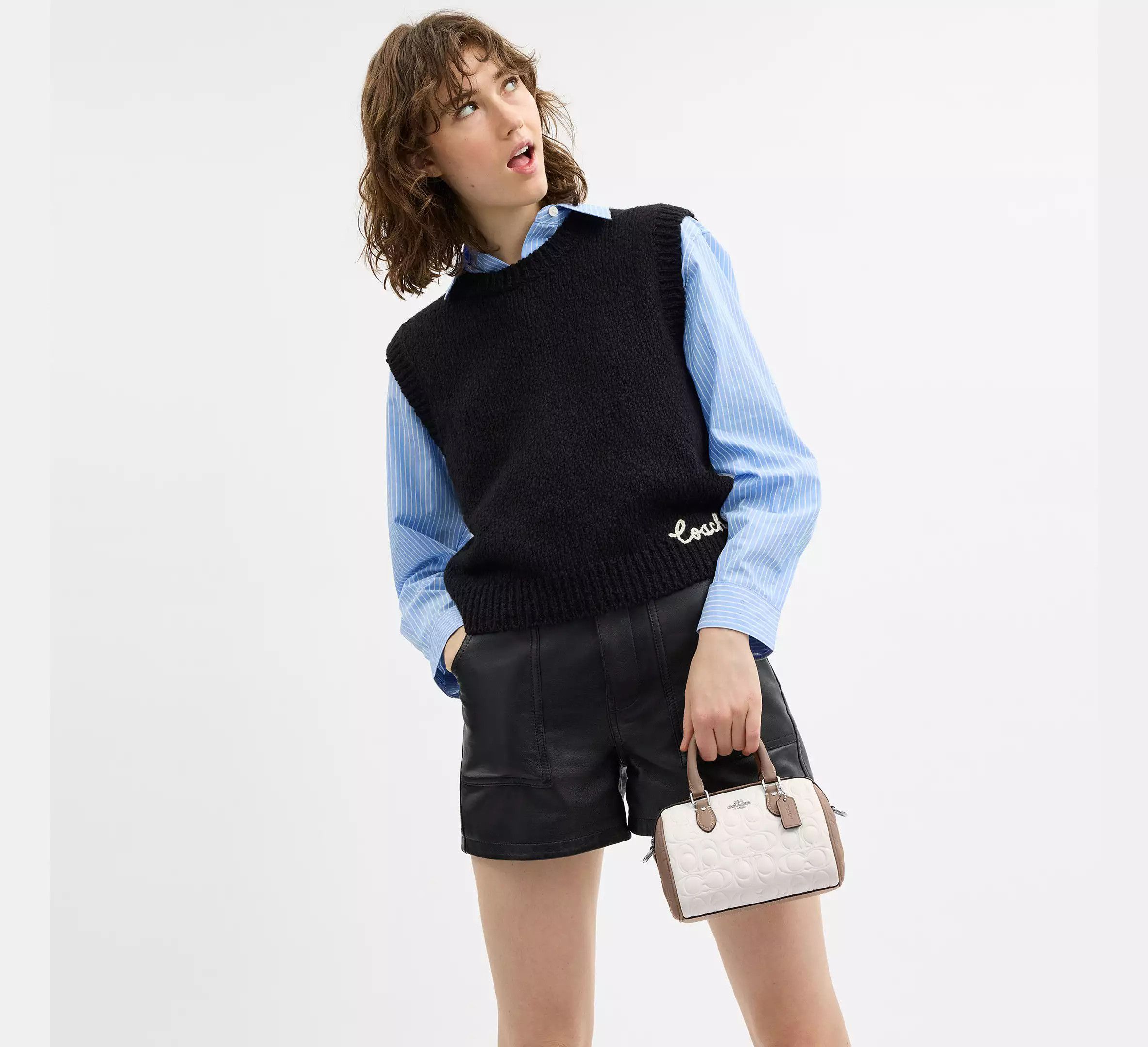 Coach Mini Rowan Crossbody Bag In Blocked Signature Leather CY744 Size ONE SIZE - 11 Thumbnail