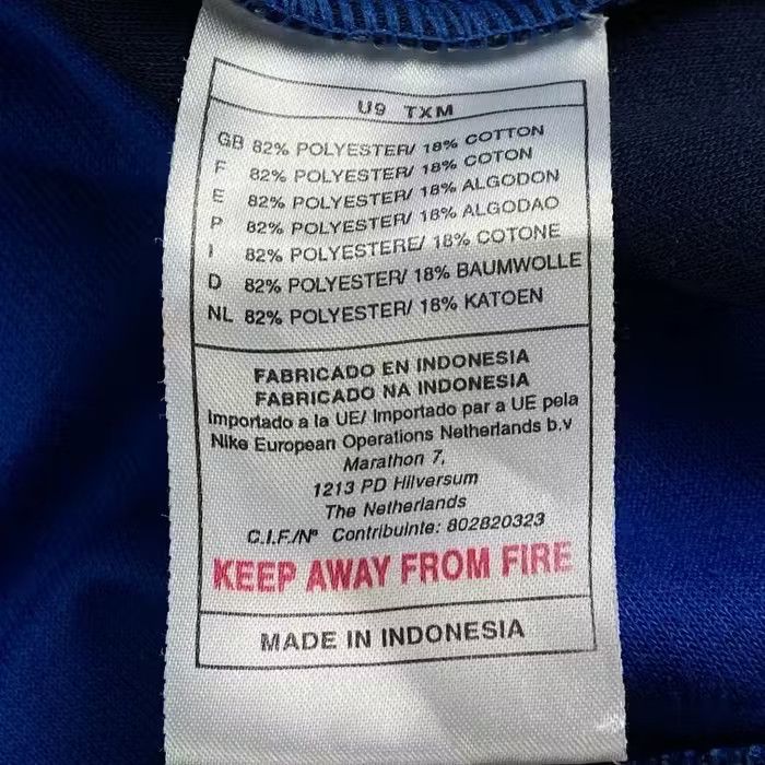 Nike × Vintage Mens Bomber Jacket Nike Vintage Size L Blue Size US L / EU 52-54 / 3 - 6 Thumbnail