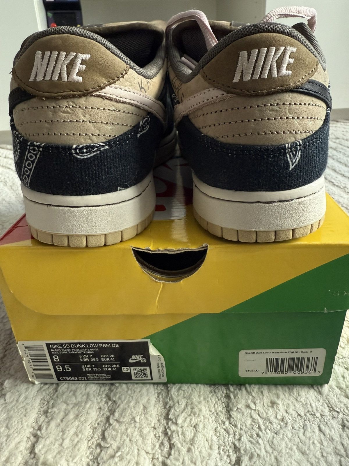 Nike × Travis Scott Travis Scott SB Dunk Regular Box size 8 Size US 8 / EU 41 - 3 Thumbnail