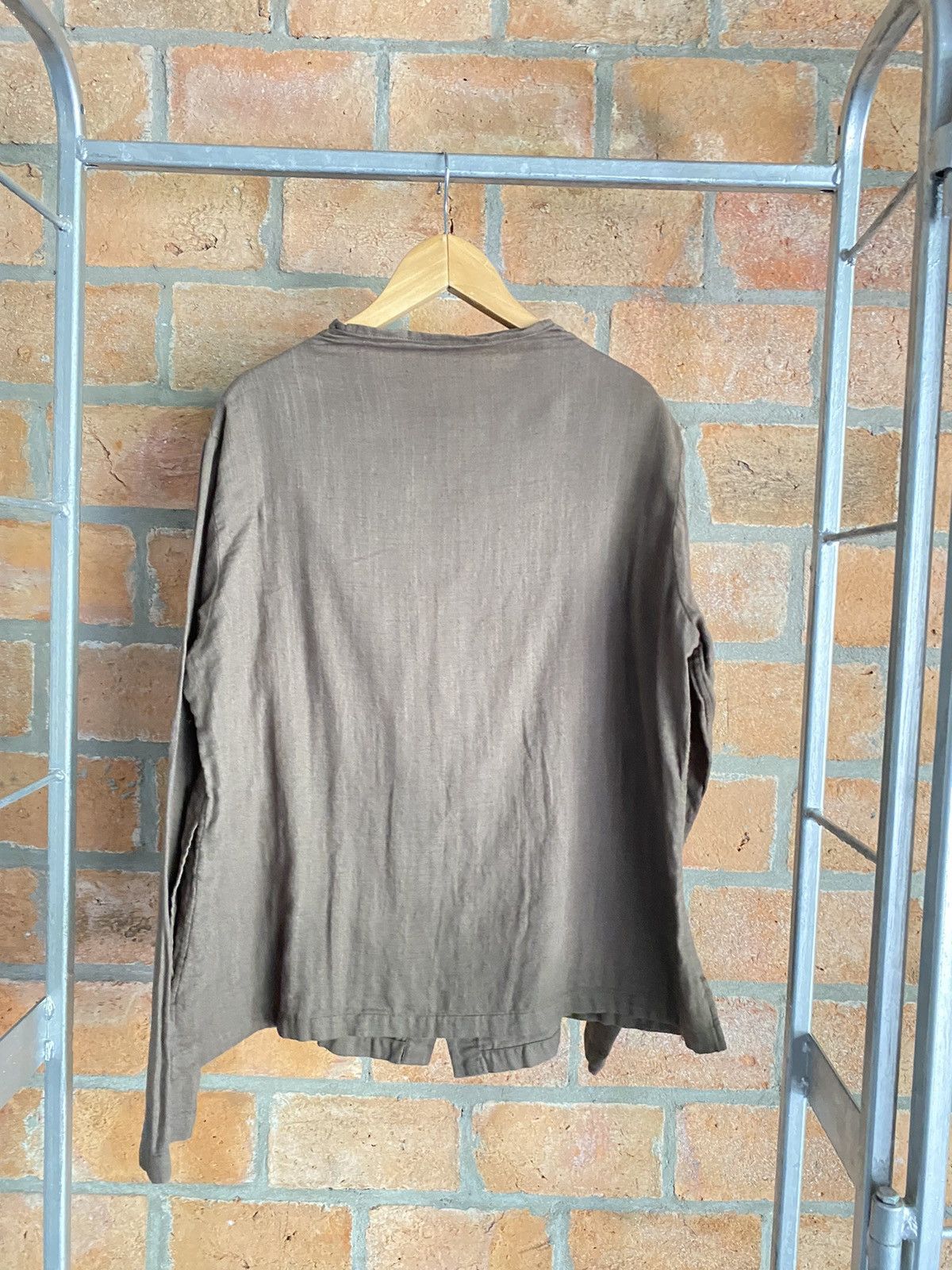 Issey Miyake Plantation collarless shirt Size M / US 6-8 / IT 42-44 - 5 Thumbnail