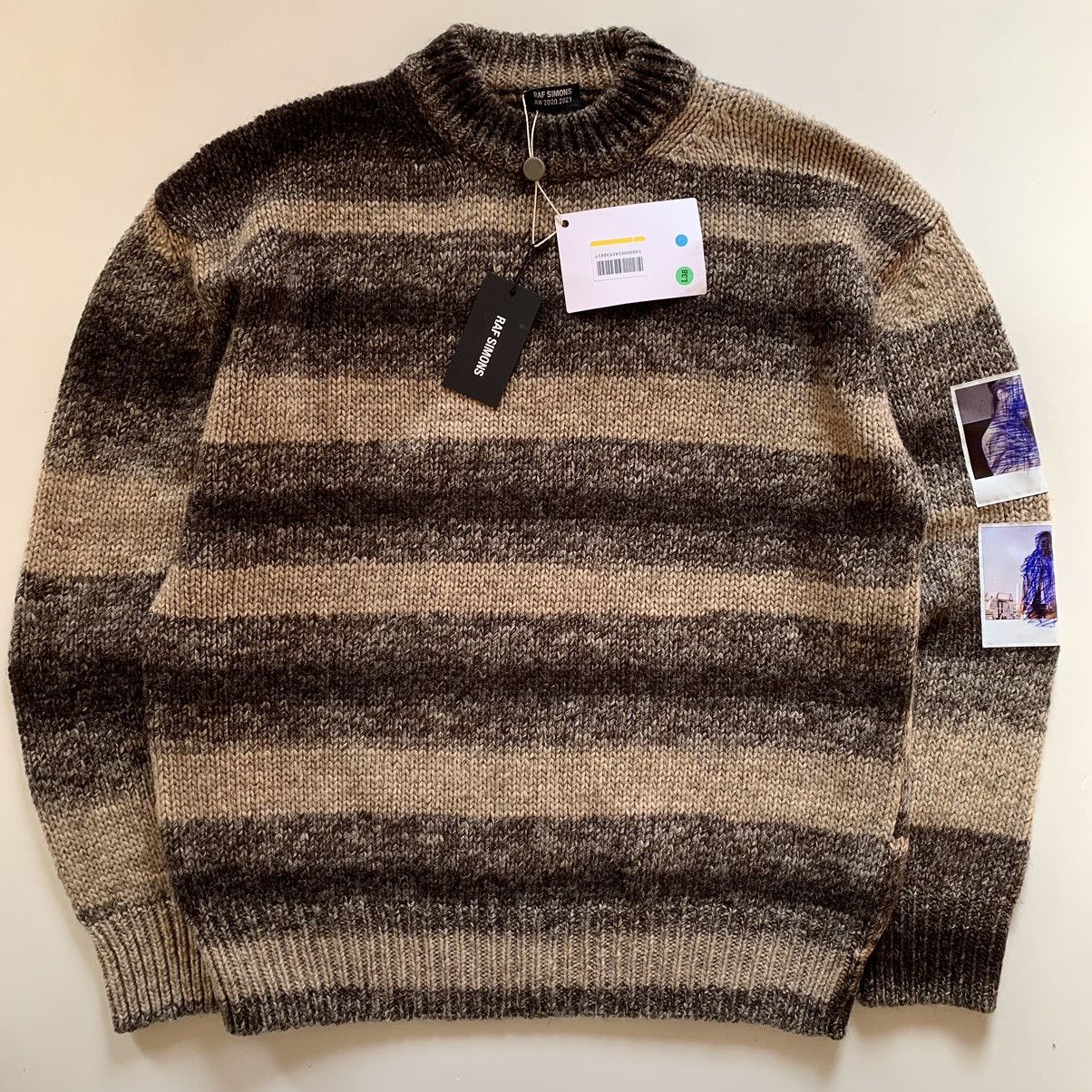 Raf Simons Raf Simons A/W 2020-21 Oversized Sweater With Polaroids Size US M / EU 48-50 / 2 - 2 Thumbnail