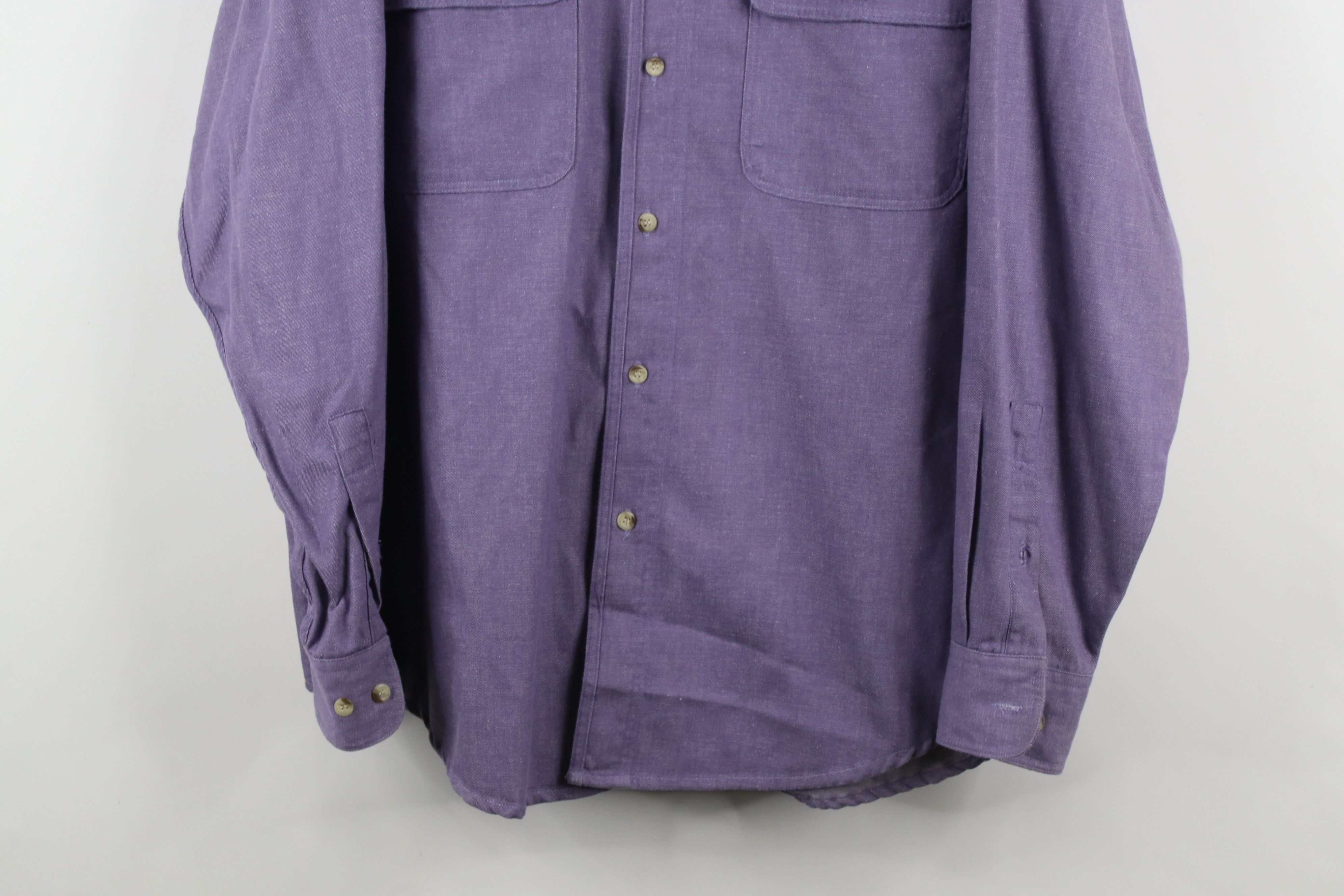 Vintage Vintage 90s Streetwear Big Pocket Chambray Button Down Shirt Size US M / EU 48-50 / 2 - 3 Thumbnail