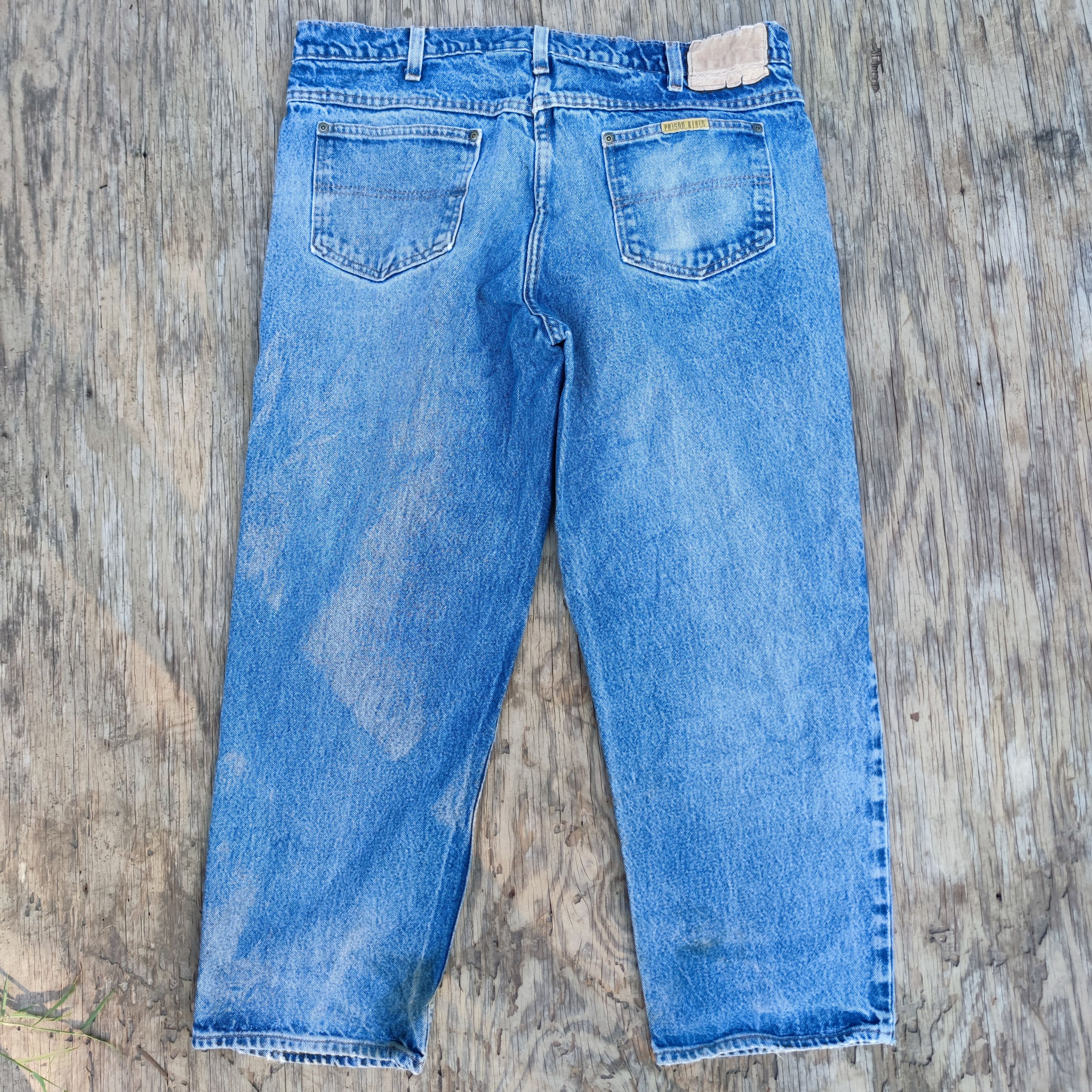 Vintage Vintage Prison Blues Work Denim Pant Size US 38 / EU 54 - 5 Thumbnail