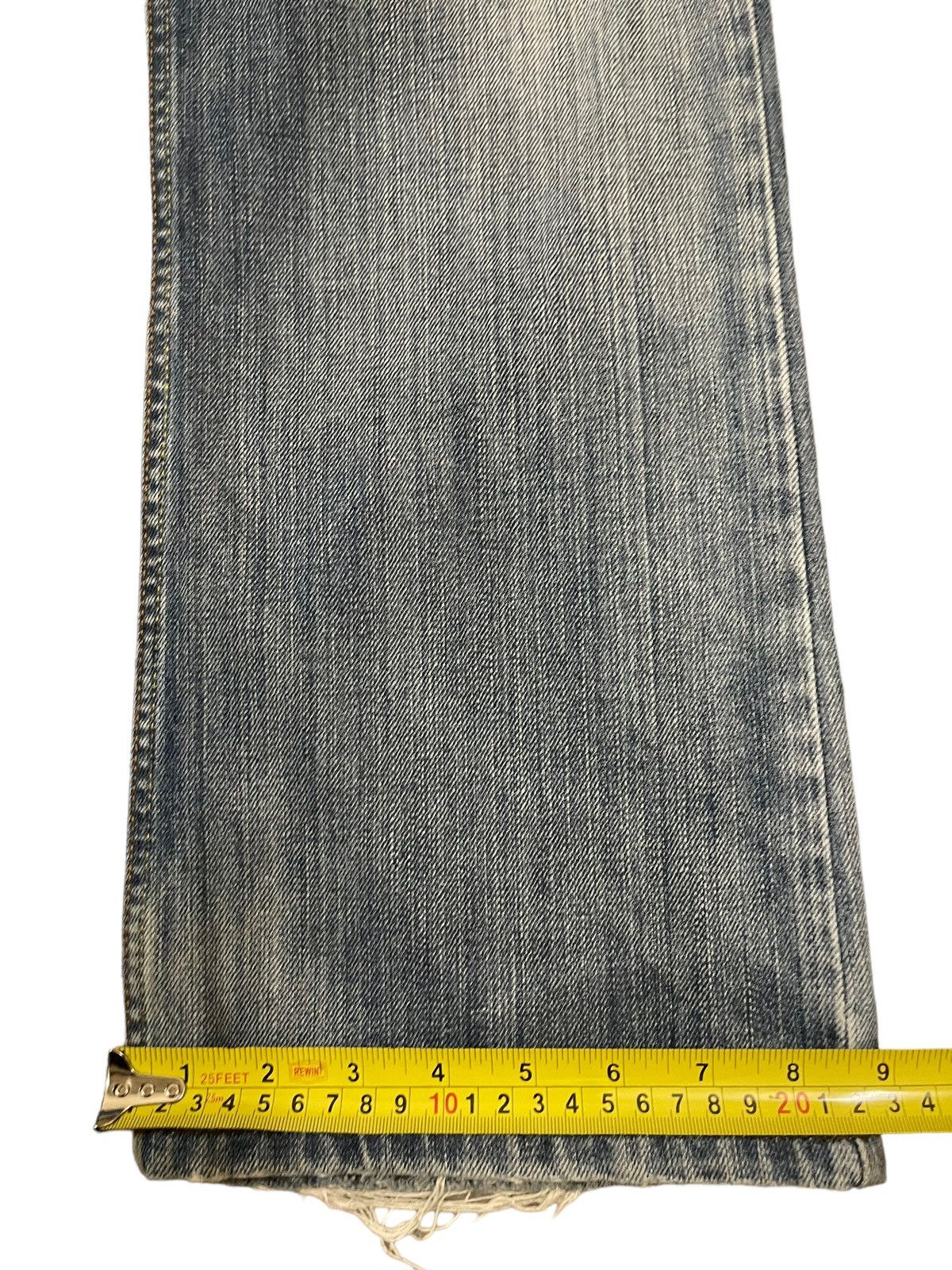 Quiksilver Vintage Quiksilver Blue Wash Distress Style Baggy Jeans Size US 31 - 19 Thumbnail