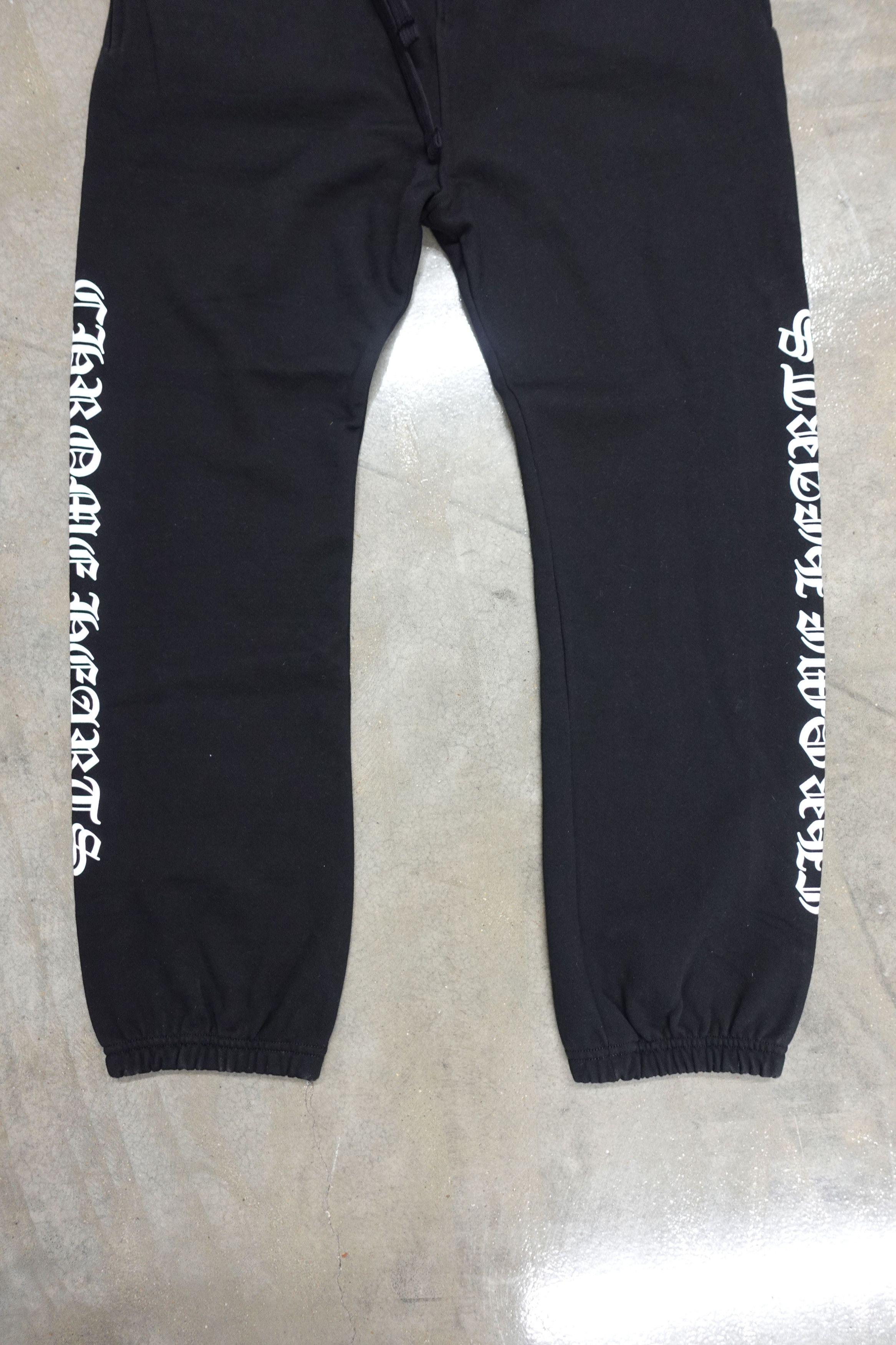 Chrome Hearts CHROME HEARTS SCROLL SWEATPANTS BLACK WHITE Size US 36 / EU 52 - 3 Thumbnail
