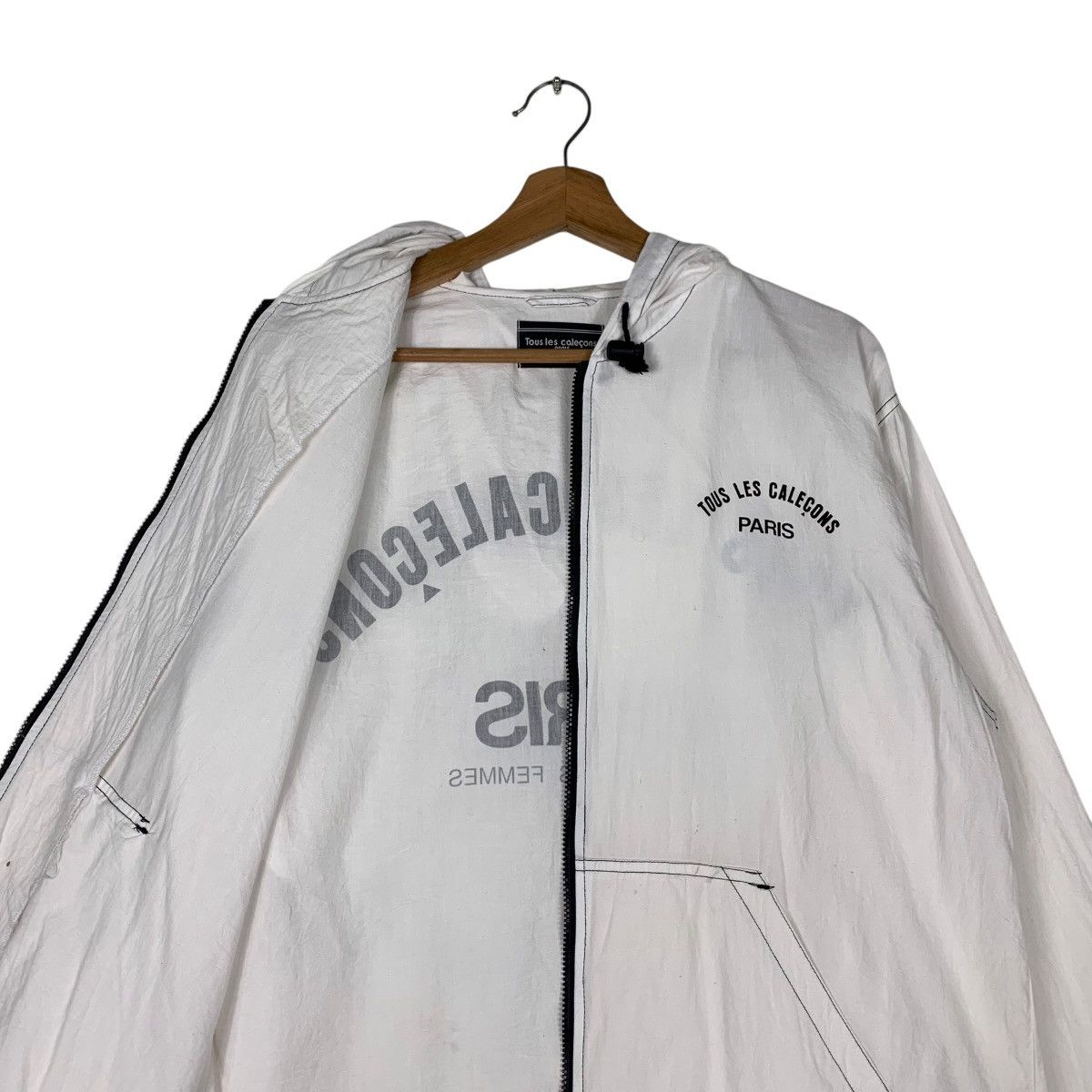 Japanese Brand Tous les Calecons Big Logo Light Hooded Jacket #1426-C64 Size US L / EU 52-54 / 3 - 12 Thumbnail