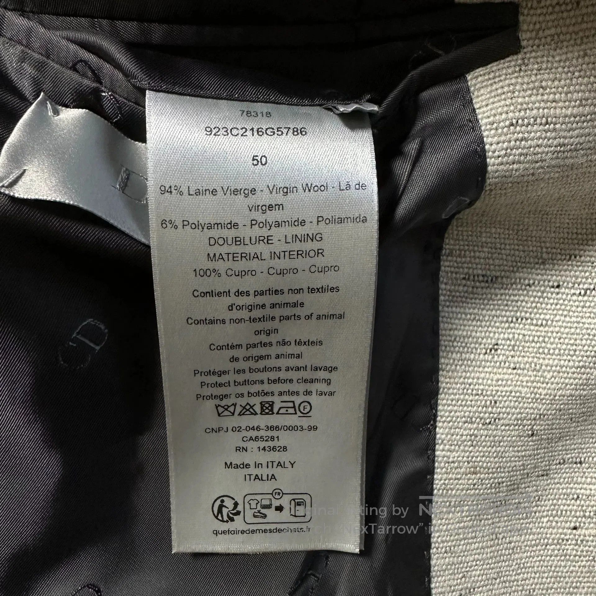 Dior dior gray wool suit with snowflake texture. Size US M / EU 48-50 / 2 - 6 Thumbnail