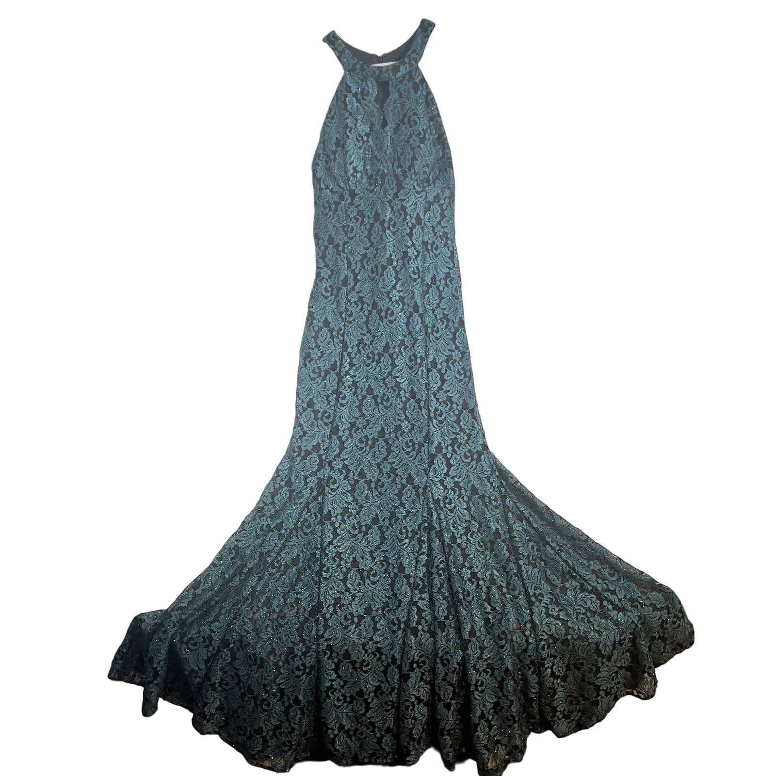 Other Morgan & Co. Maxi Dress Woman 10 Style# 216890 Keyhole Neck Size L / US 10 / IT 46 - 1 Thumbnail