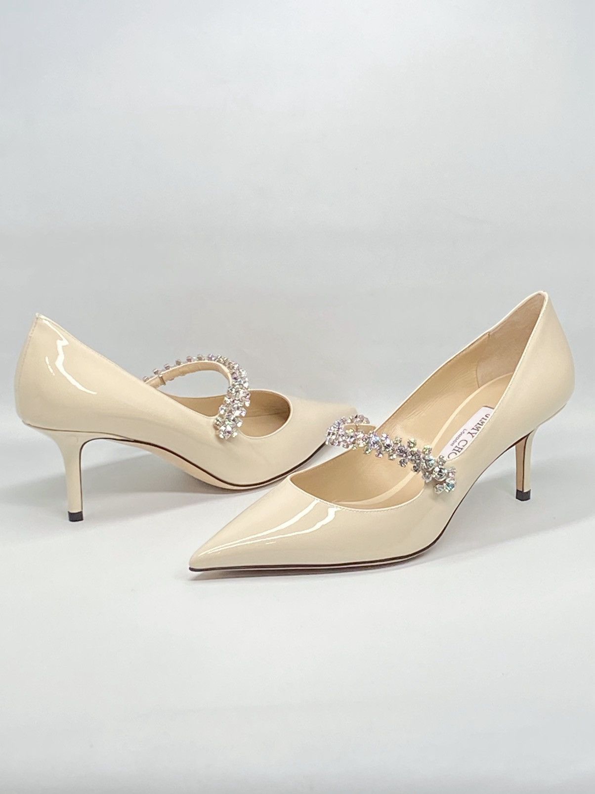 Jimmy Choo Jimmy Choo Bing Patent Crystal-Strap Pumps size 38 Size US 8 / IT 38 - 10 Thumbnail