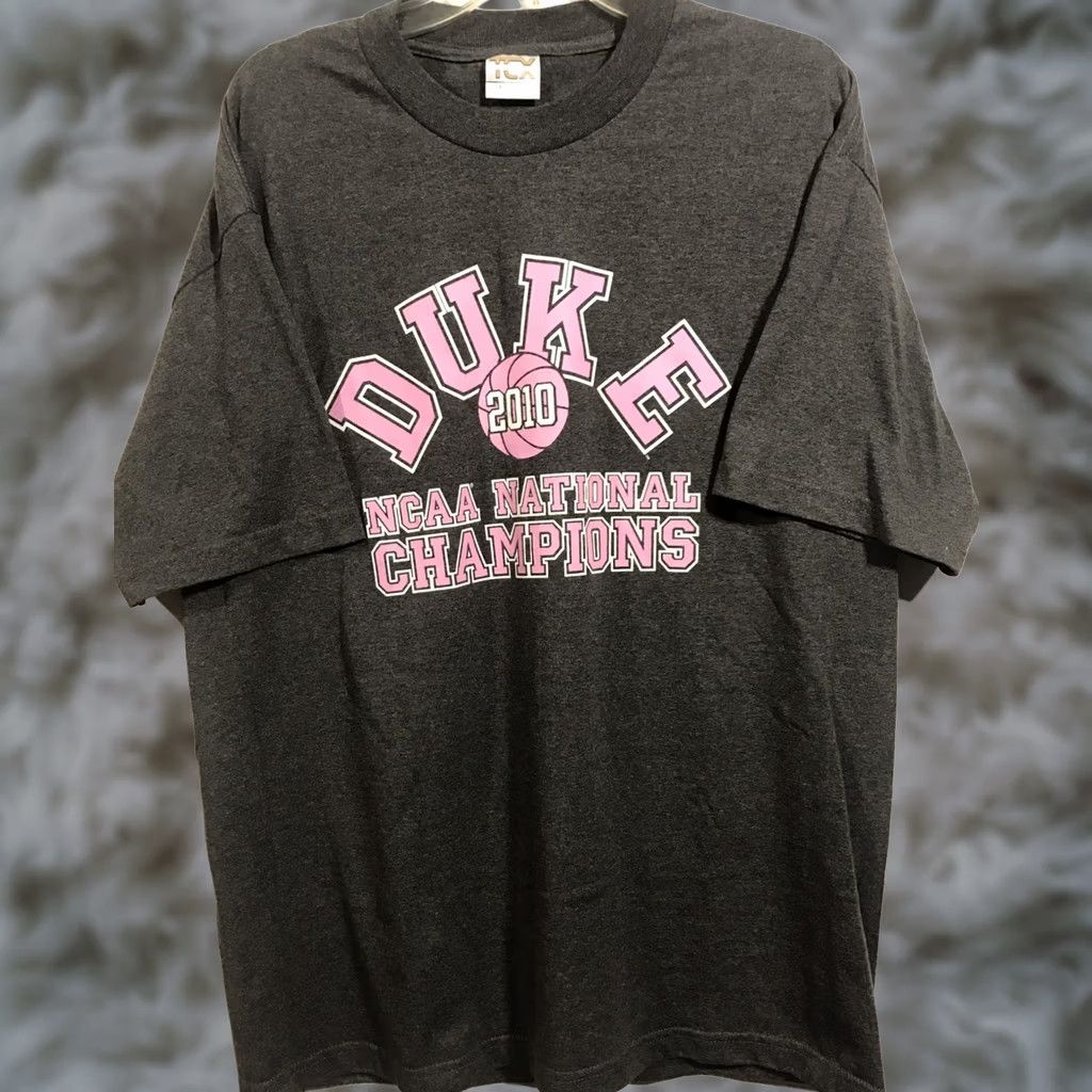 NCAA TCX Apparel T-shirt Mens XL 2010 Duke NCAA National Champions Gray NWOT Size US XL / EU 56 / 4 - 1 Thumbnail