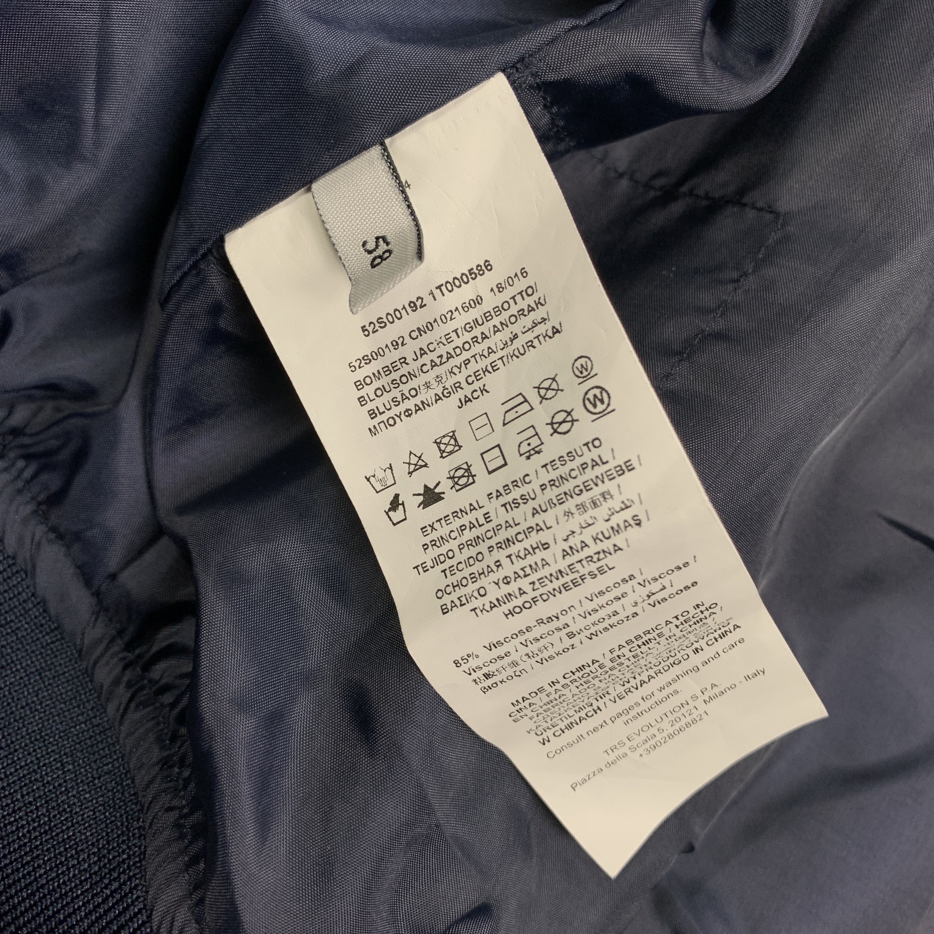 Designer × Trussardi Trussardi navy bomber - XL Size US XL / EU 56 / 4 - 5 Thumbnail