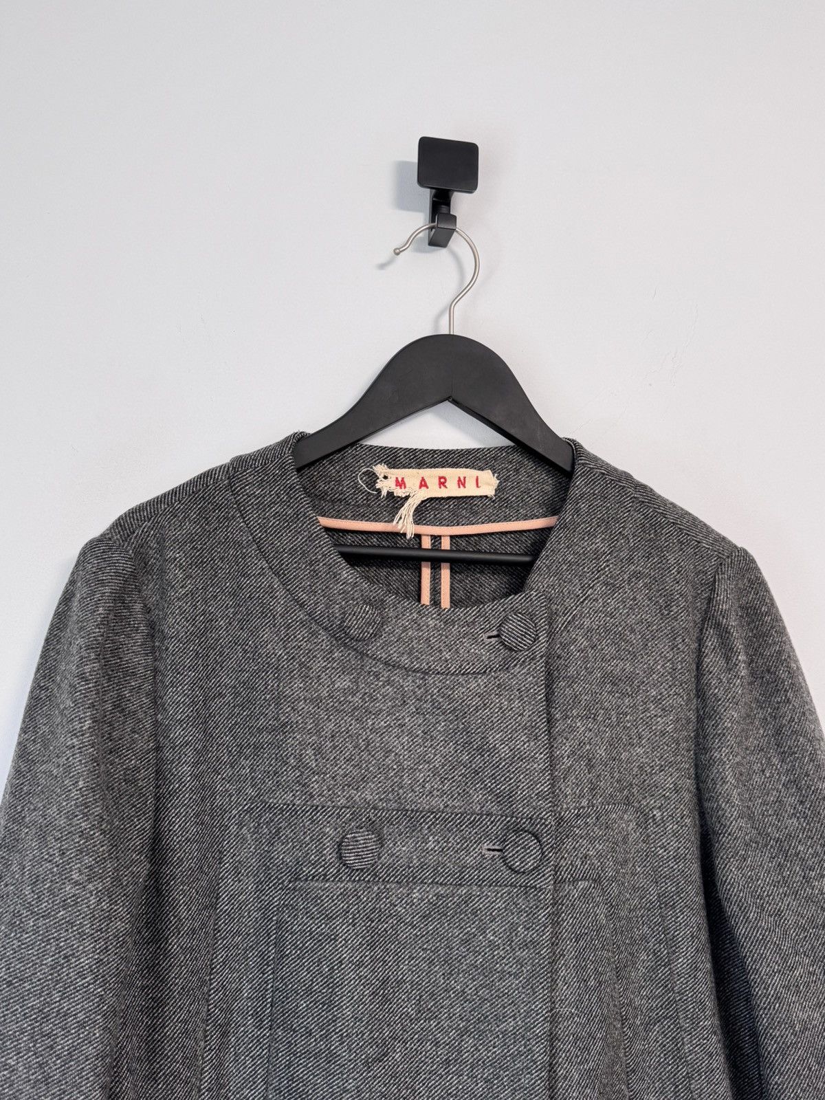 Marni Marni Trench Coat Wool Vintage Size L / US 10 / IT 46 - 2 Thumbnail
