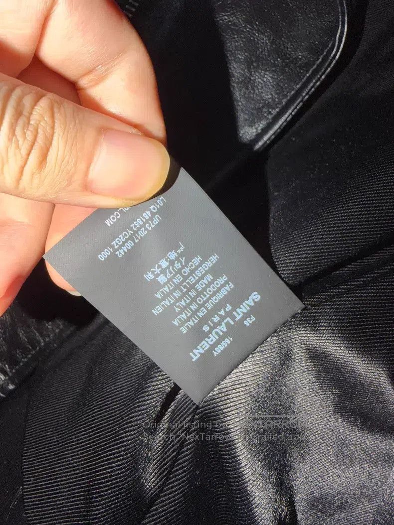 Saint Laurent Paris Saint Laurent Paris Black Leather Moto Jacket i Size XS / US 0-2 / IT 36-38 - 4 Thumbnail