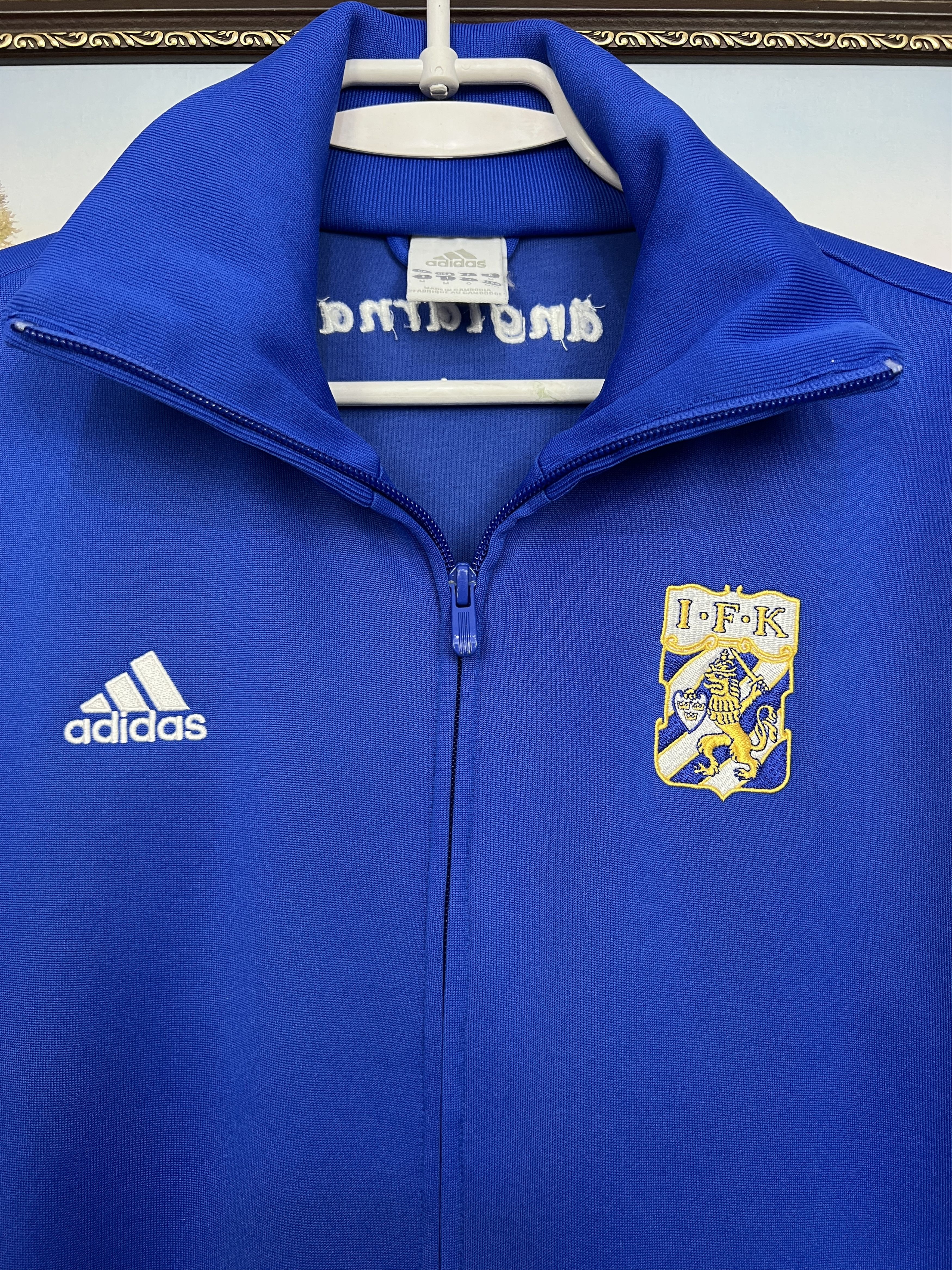 Adidas Vintage Adidas IFK Goteborg Football Jacket Soccer Blue Size US M / EU 48-50 / 2 - 3 Thumbnail