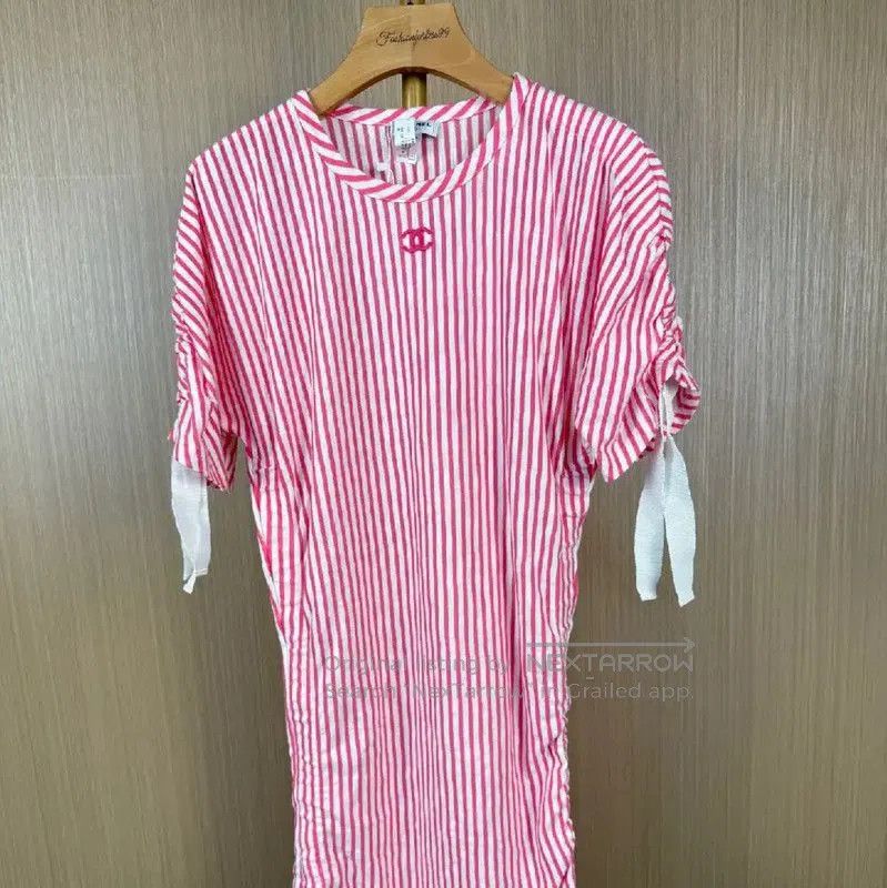 Chanel Chanel Striped Cotton Dress in XS Size . Size XS / US 0-2 / IT 36-38 - 1 Thumbnail