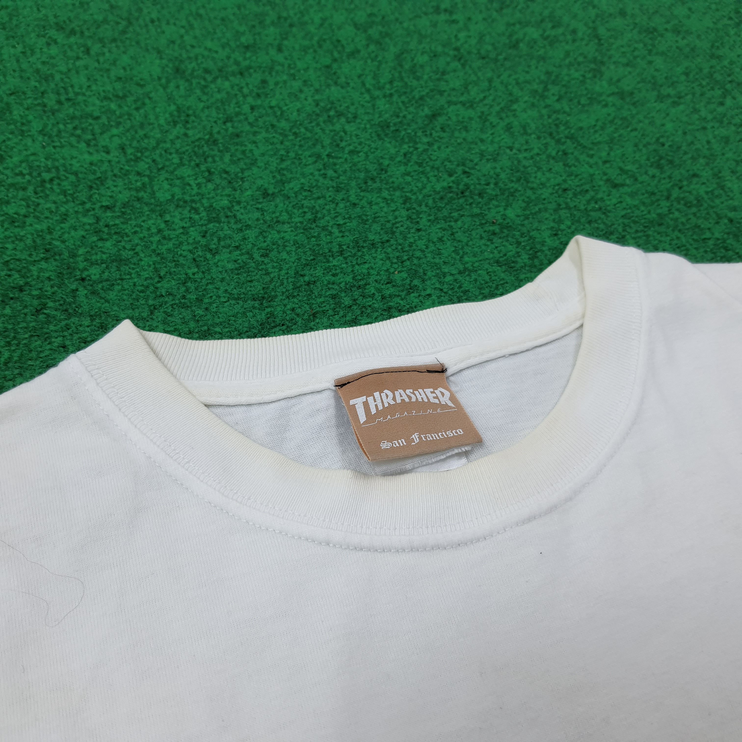 Thrasher × Vintage Vintage Thrasher Skateboards Tshirt C219N37 Size US L / EU 52-54 / 3 - 4 Thumbnail