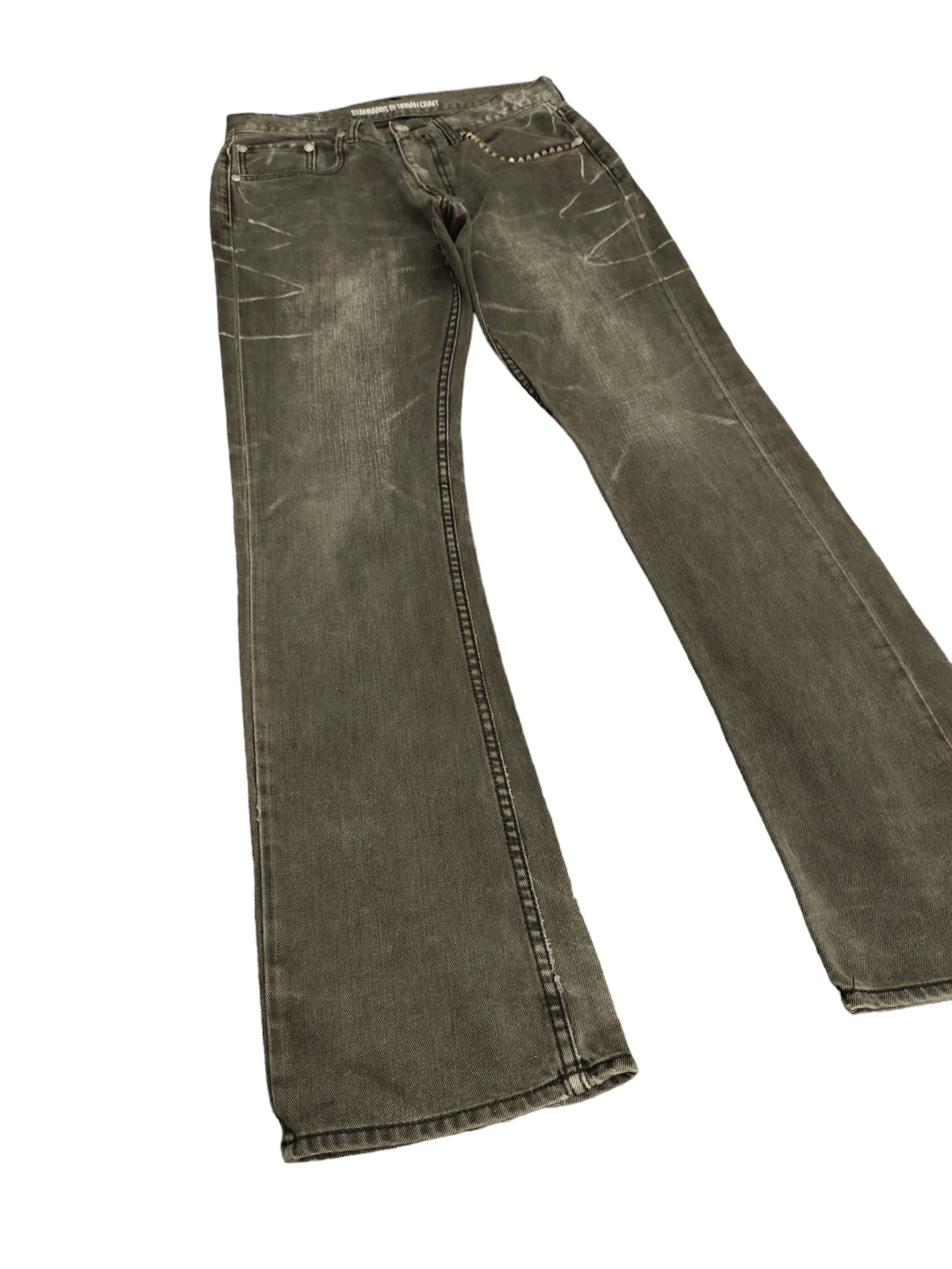 If Six Was Nine Flare Jeans Urban Craft Studded Faded Boot Cut Y2k Goa Size US 31 - 3 Thumbnail