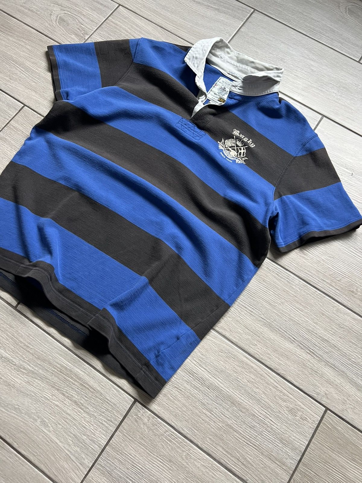 Polo Ralph Lauren VINTAGE POLO RALPH LAUREN RUGBY T SHIRT TEE BIG LOGO Size US XL / EU 56 / 4 - 9 Thumbnail