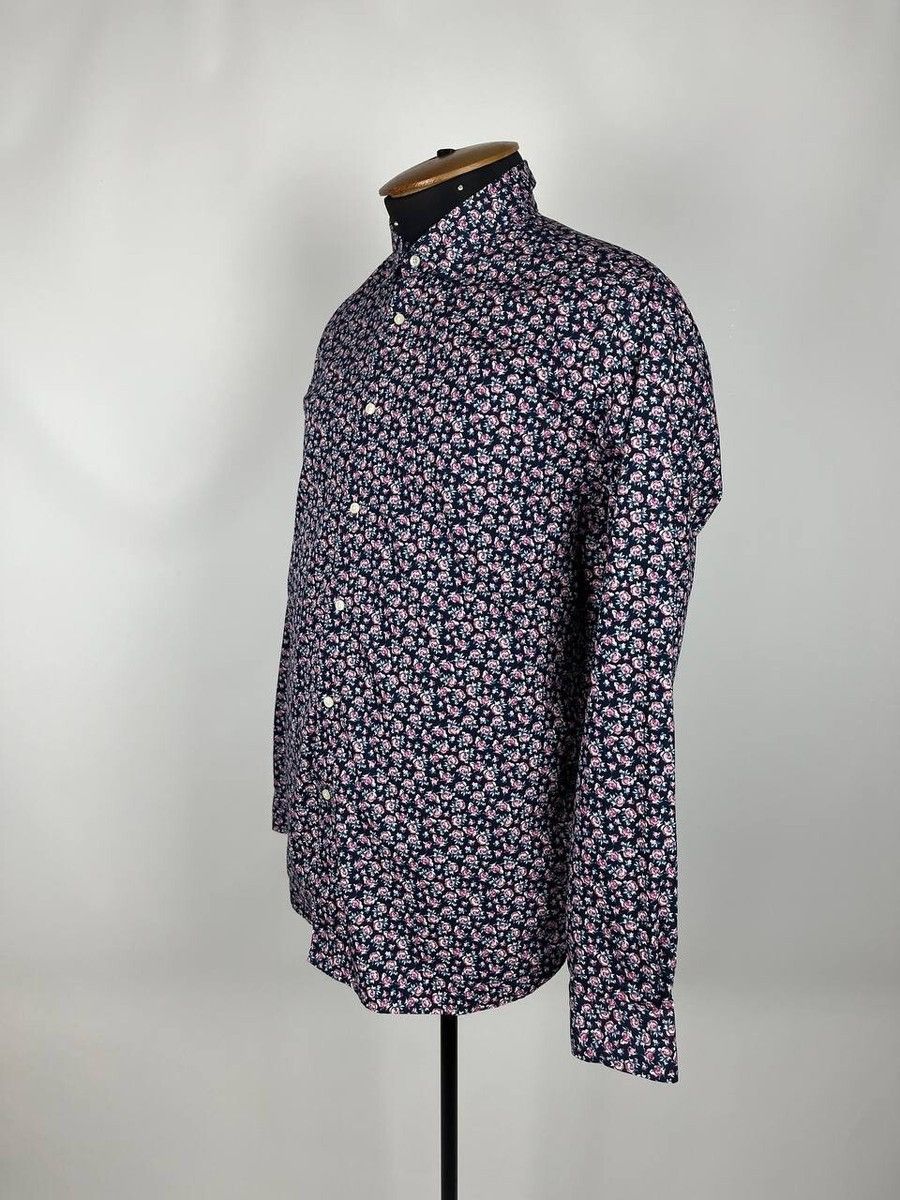 Designer × Ted Baker Ted Baker London Men Long Sleeve Floral Print Size 6 (0309) Size US M / EU 48-50 / 2 - 2 Thumbnail