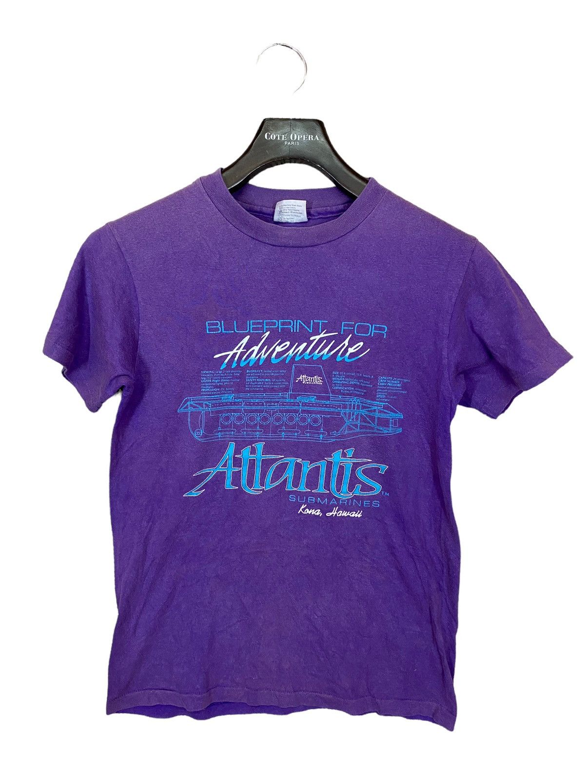 Hanes × Vintage Vintage 90s attanis submarines tshirt Size US S / EU 44-46 / 1 - 1 Thumbnail