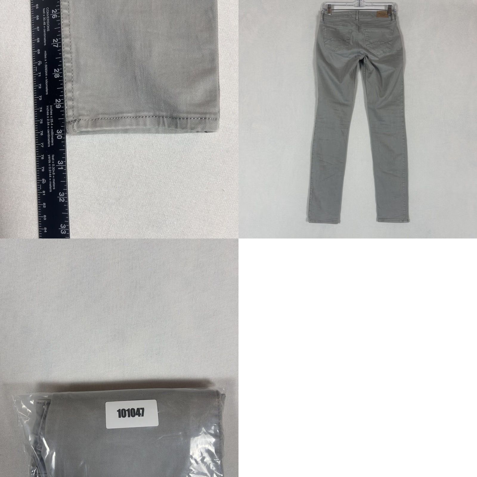 Abercrombie & Fitch Abercrombie & Fitch Skinny Jeans Jeggings Womens Size 0 Gray Mid Rise A&F Size 25" / US 0 / IT 36 - 8 Thumbnail