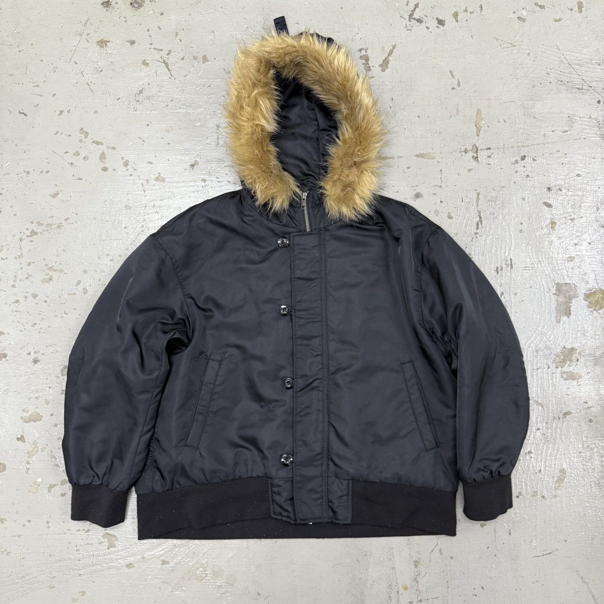 Japanese Brand Japanese Brand Racoon Fur Hood N-2B Flight Jacket Size US XL / EU 56 / 4 - 1 Thumbnail
