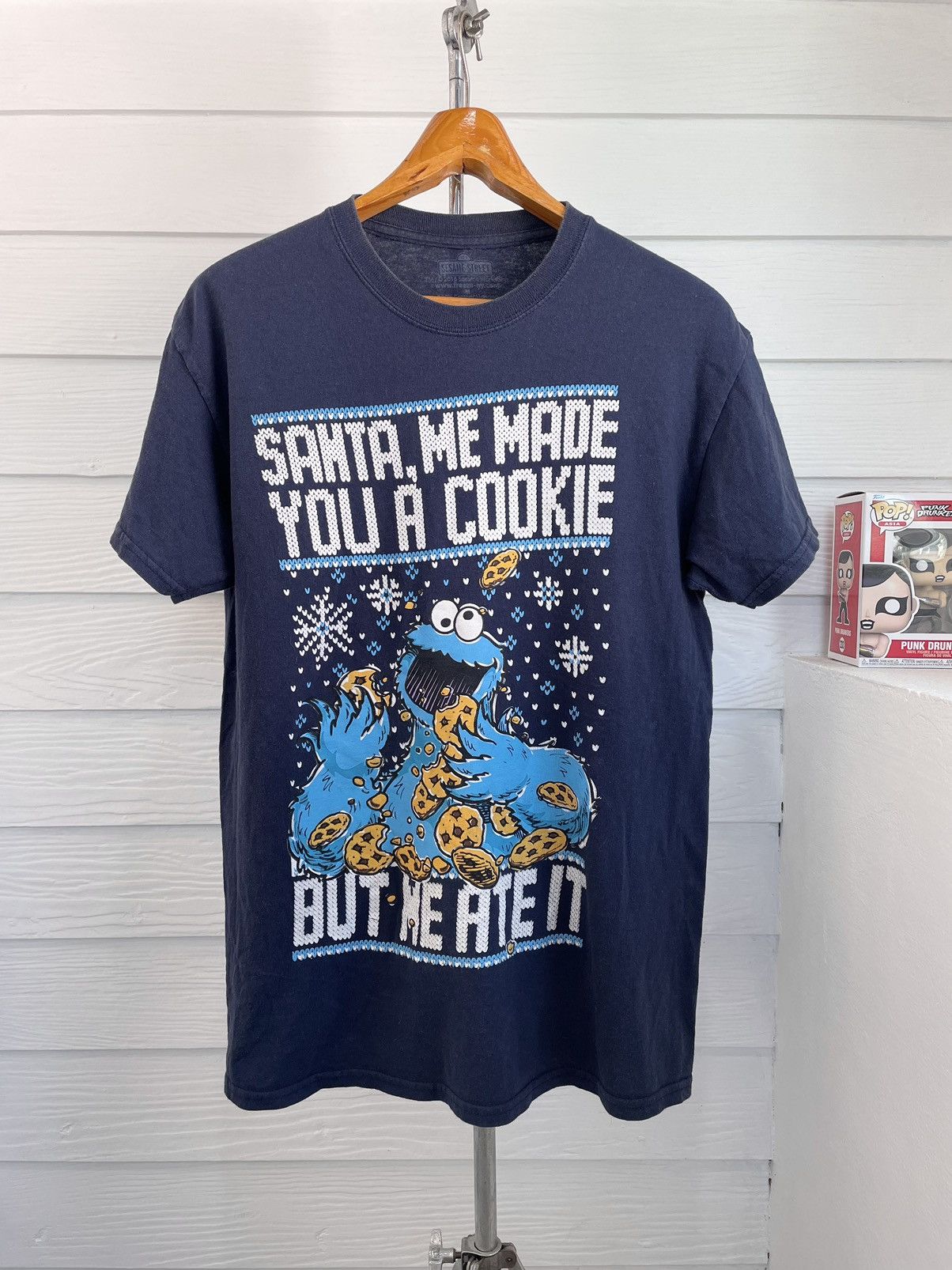 Cartoon Network × Vintage COOKIE MONSTER SESAME STREET (2016) Size US M / EU 48-50 / 2 - 1 Thumbnail