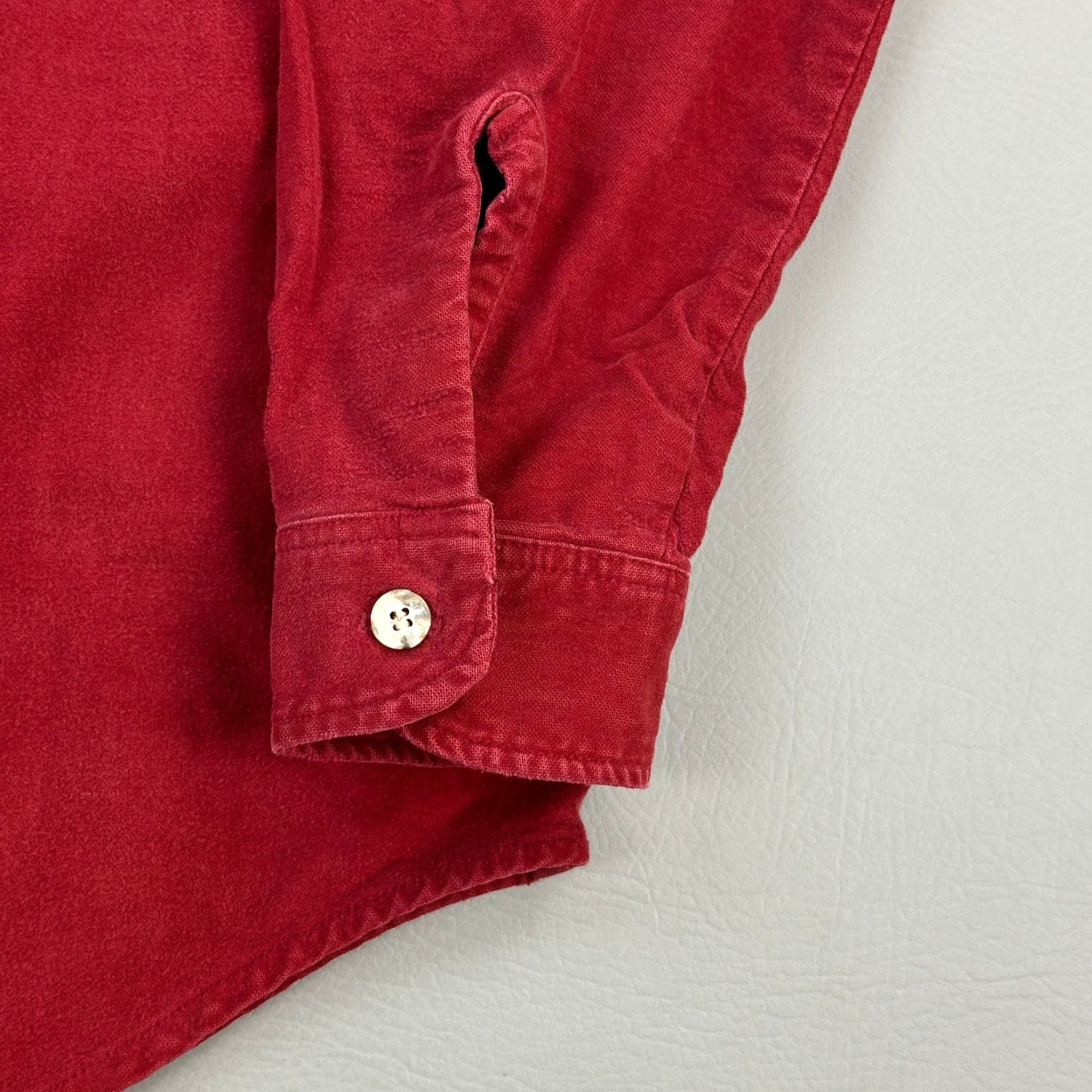 Vintage VINTAGE St Johns Bay Shirt Mens Medium Red Chamois Flannel Hunting USA 70s 80s Size US M / EU 48-50 / 2 - 3 Thumbnail