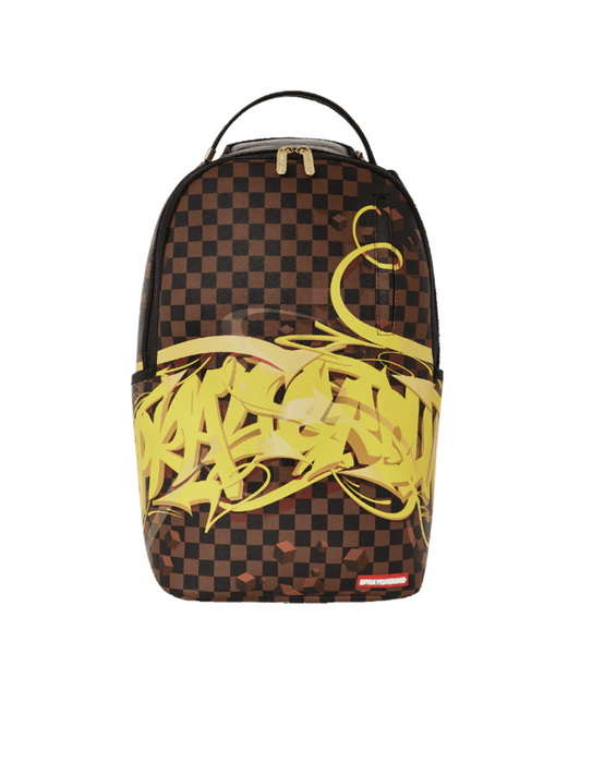 Sprayground Gold Graff DLX Backpack