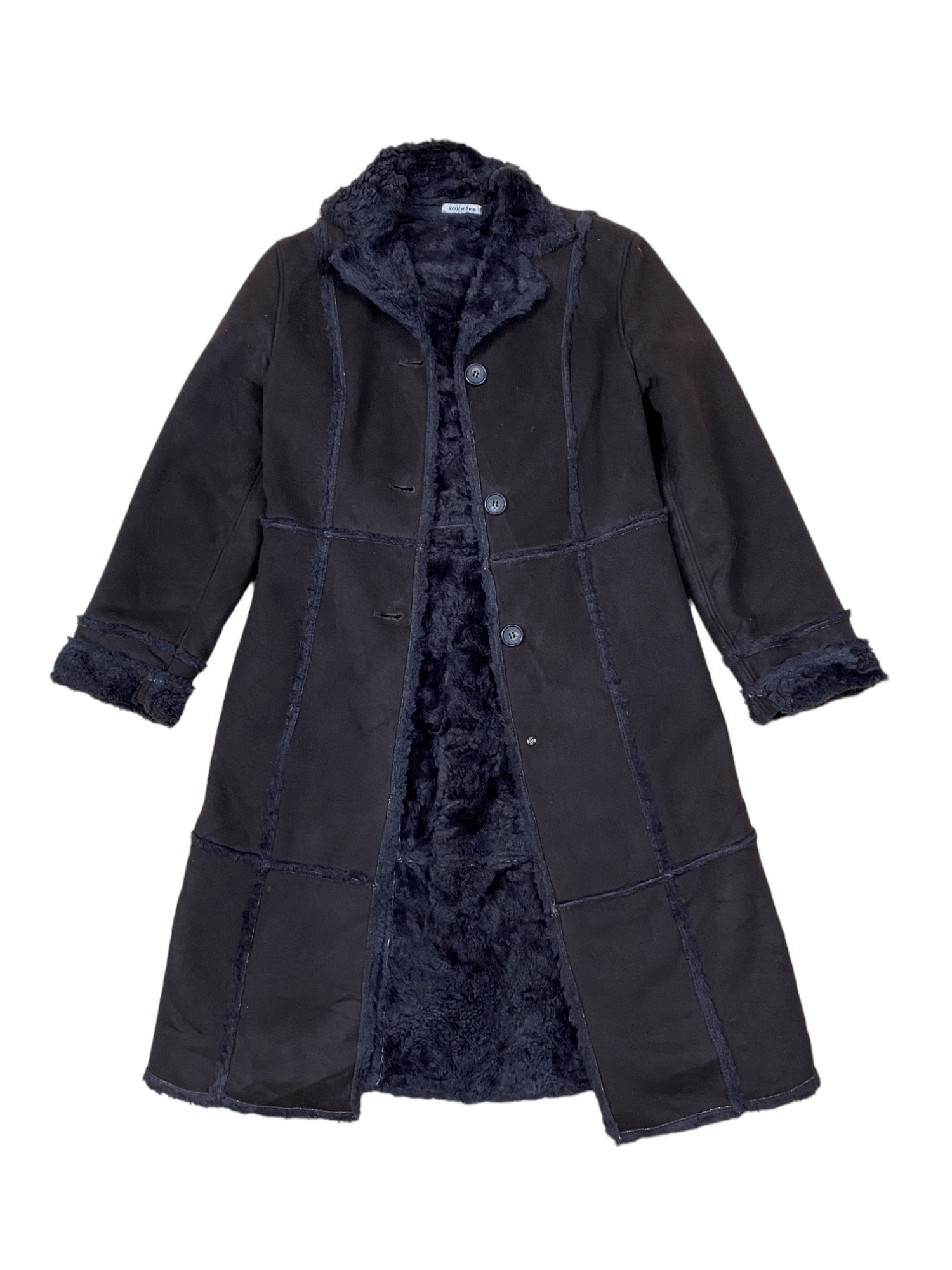 Japanese Brand × Vintage Vintage Fur Long Coat Dark Brown Size US S / EU 44-46 / 1 - 3 Thumbnail