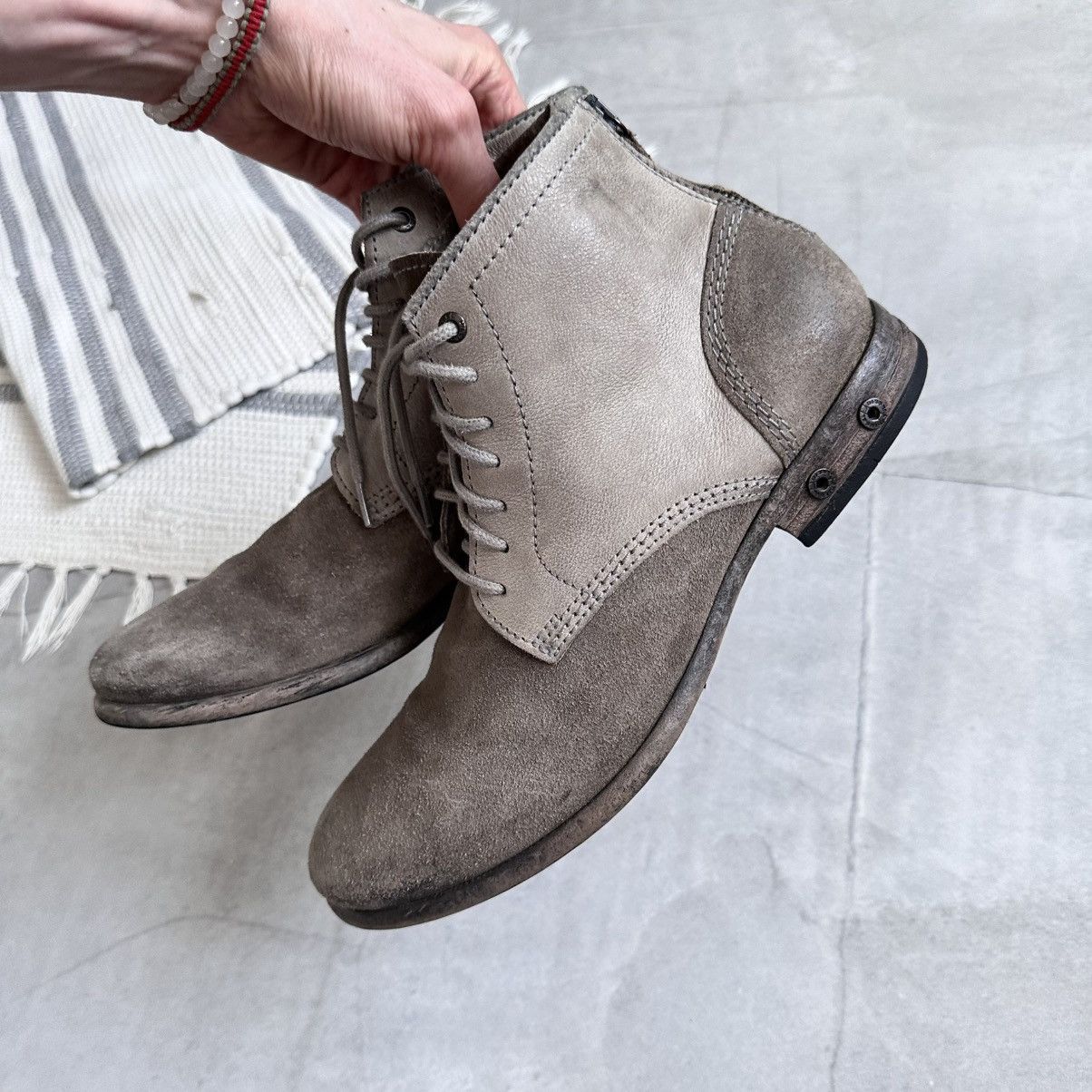 Dirk Bikkembergs Diesel Avantgarde Combat Biker Boots Back Zip Inspired Guidi Size US 7.5 / EU 40-41 - 9 Thumbnail